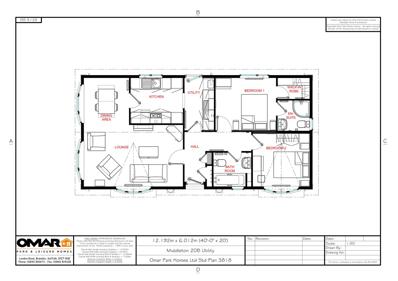 Tingdene Parks Ltd, St Gotthards Avenue, Martlesham Heath floorplan