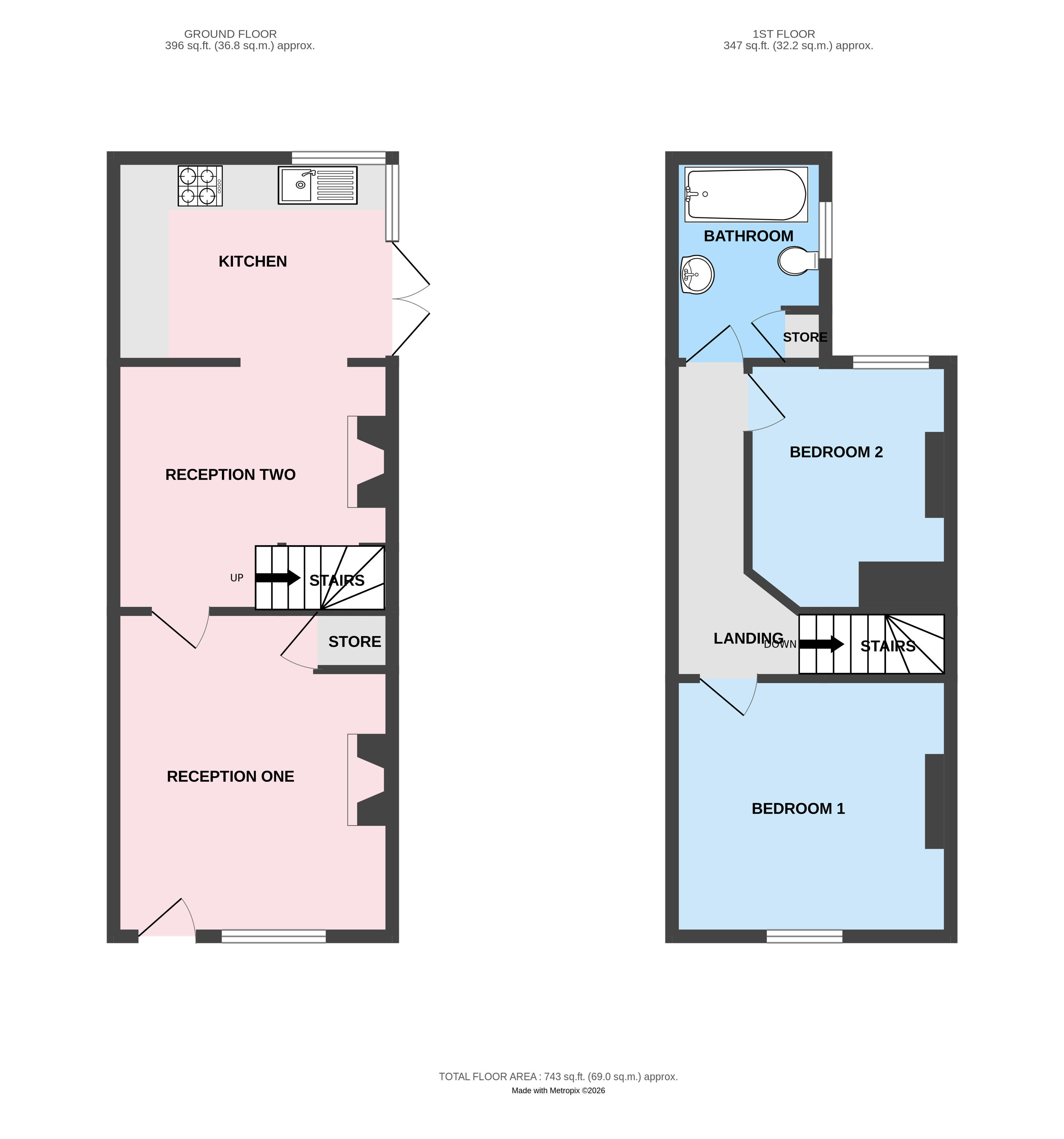 4, Union Road, Telford floorplan