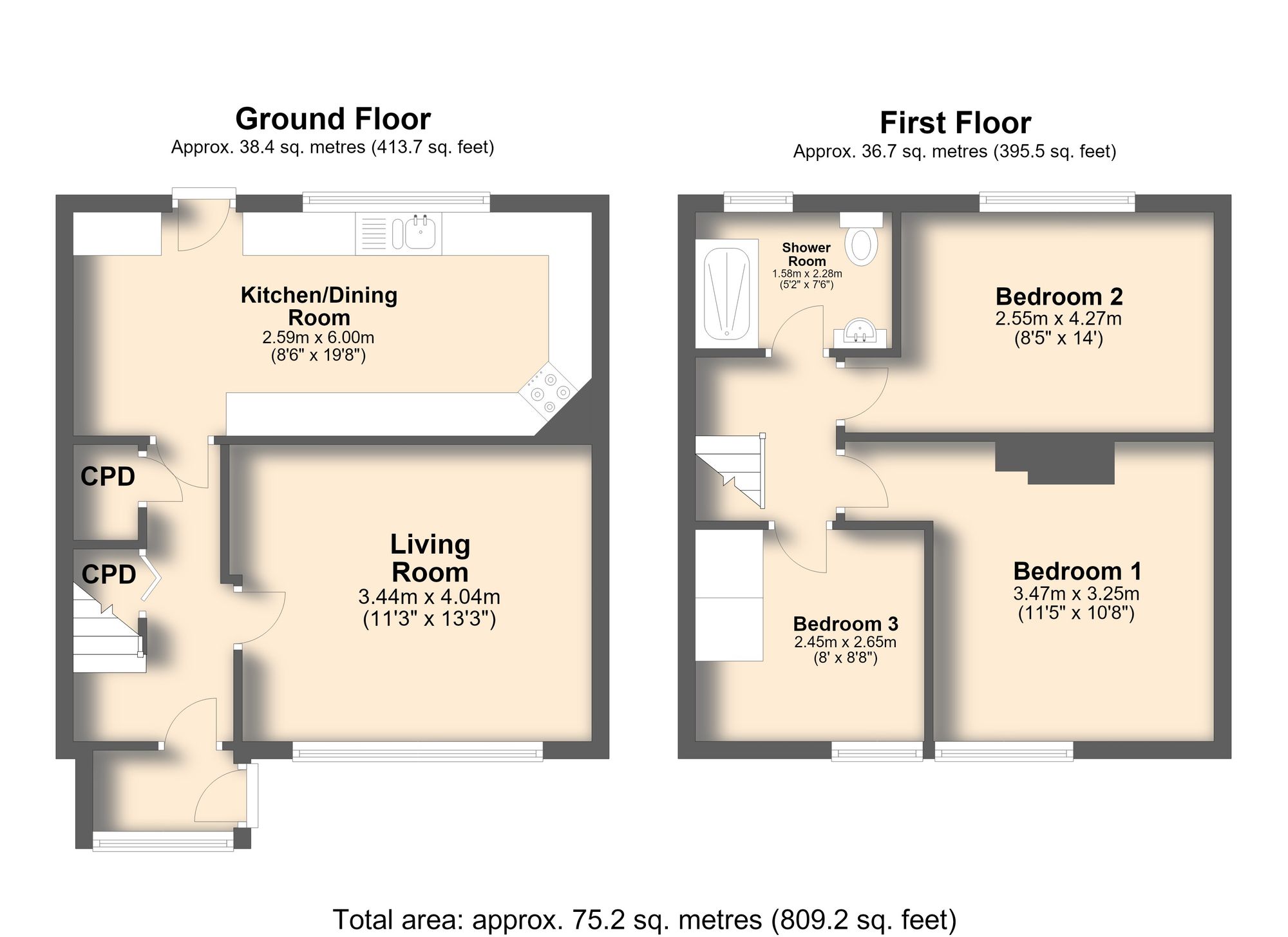 89 Houldsworth Drive, Chesterfield floorplan