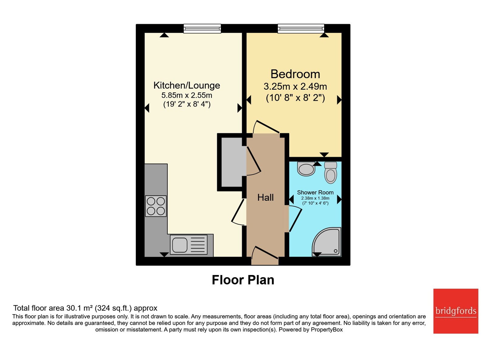 Flat 30, Courier House, 9, King Cross Street, West Yorkshire floorplan