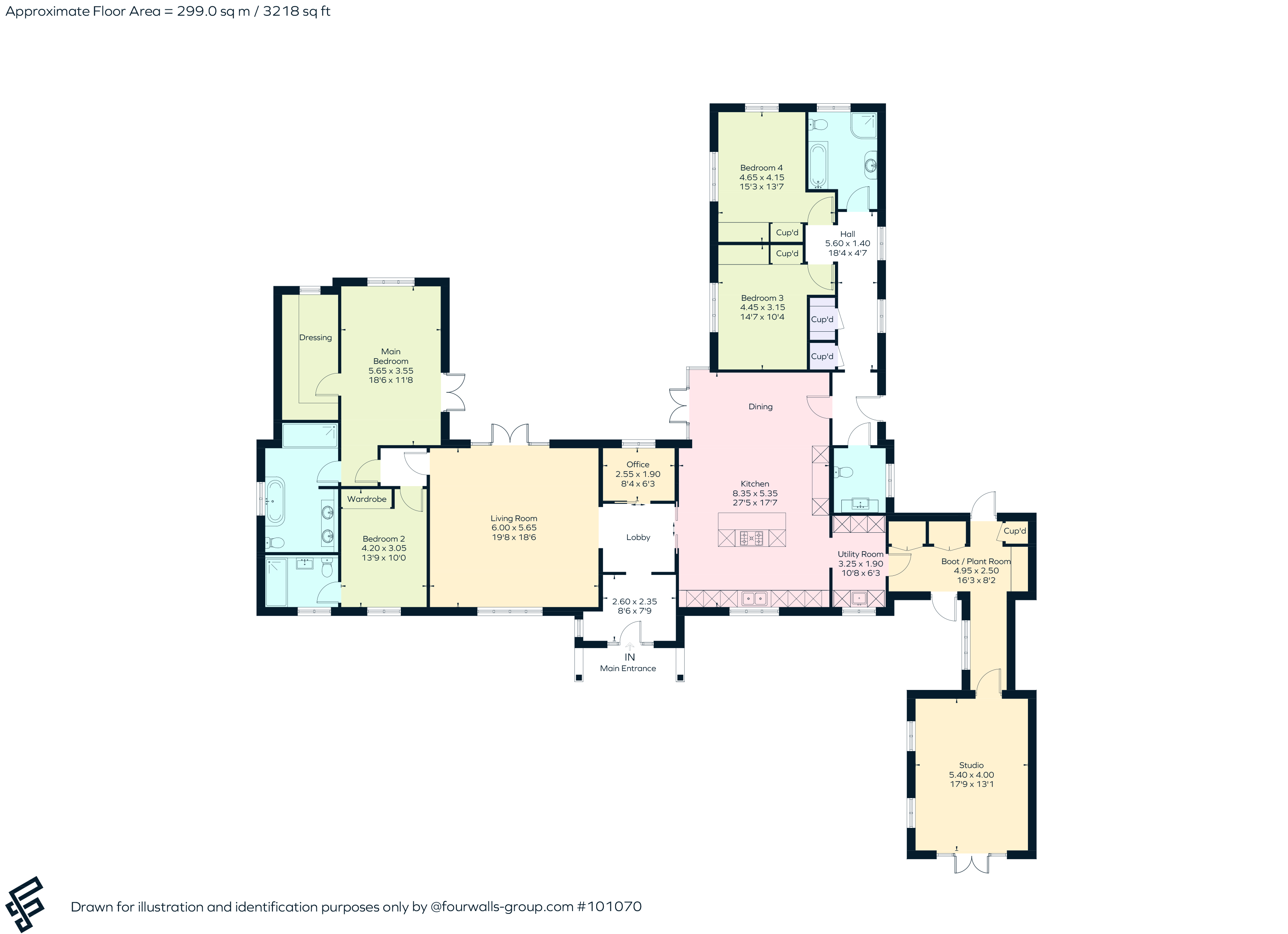 The Orchard, Church Road, Windlesham floorplan