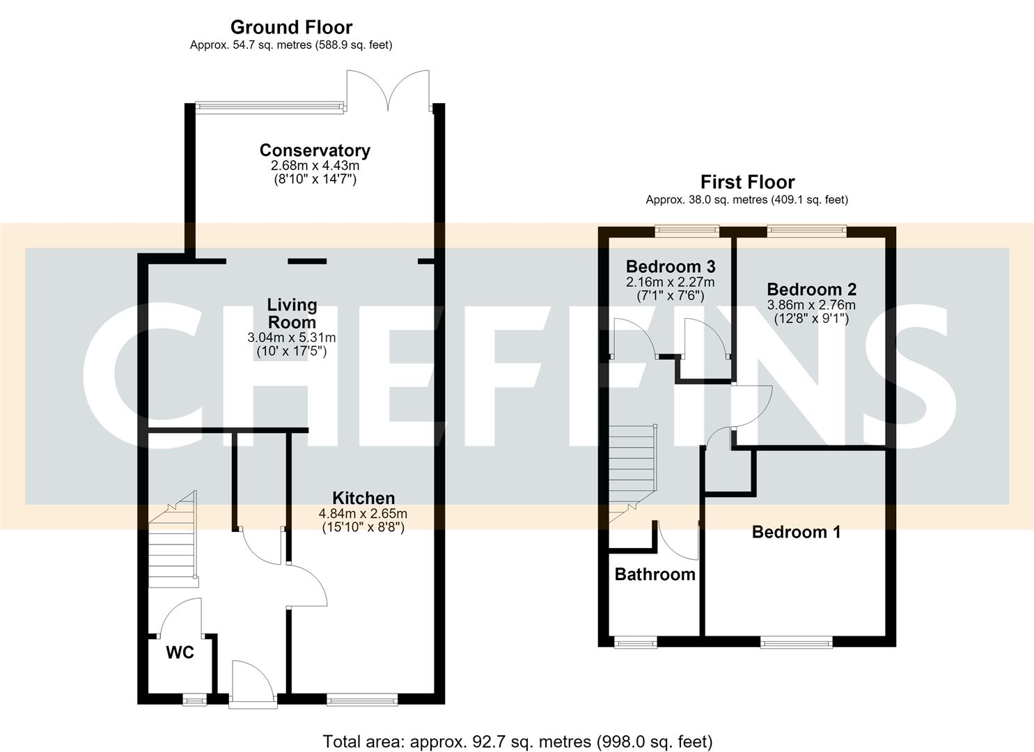 24, Vetch Walk, Haverhill floorplan