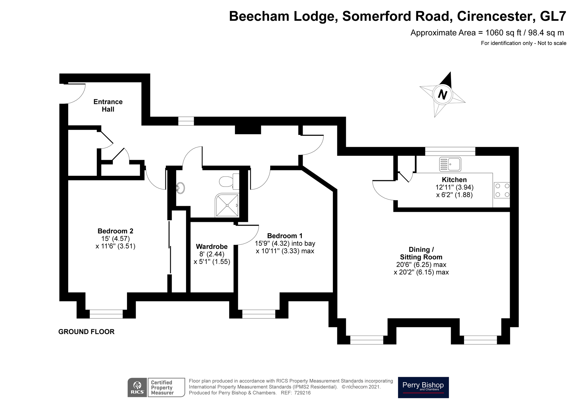 Somerford Road, Cirencester GL7, 2 bedroom flat for sale 58790004