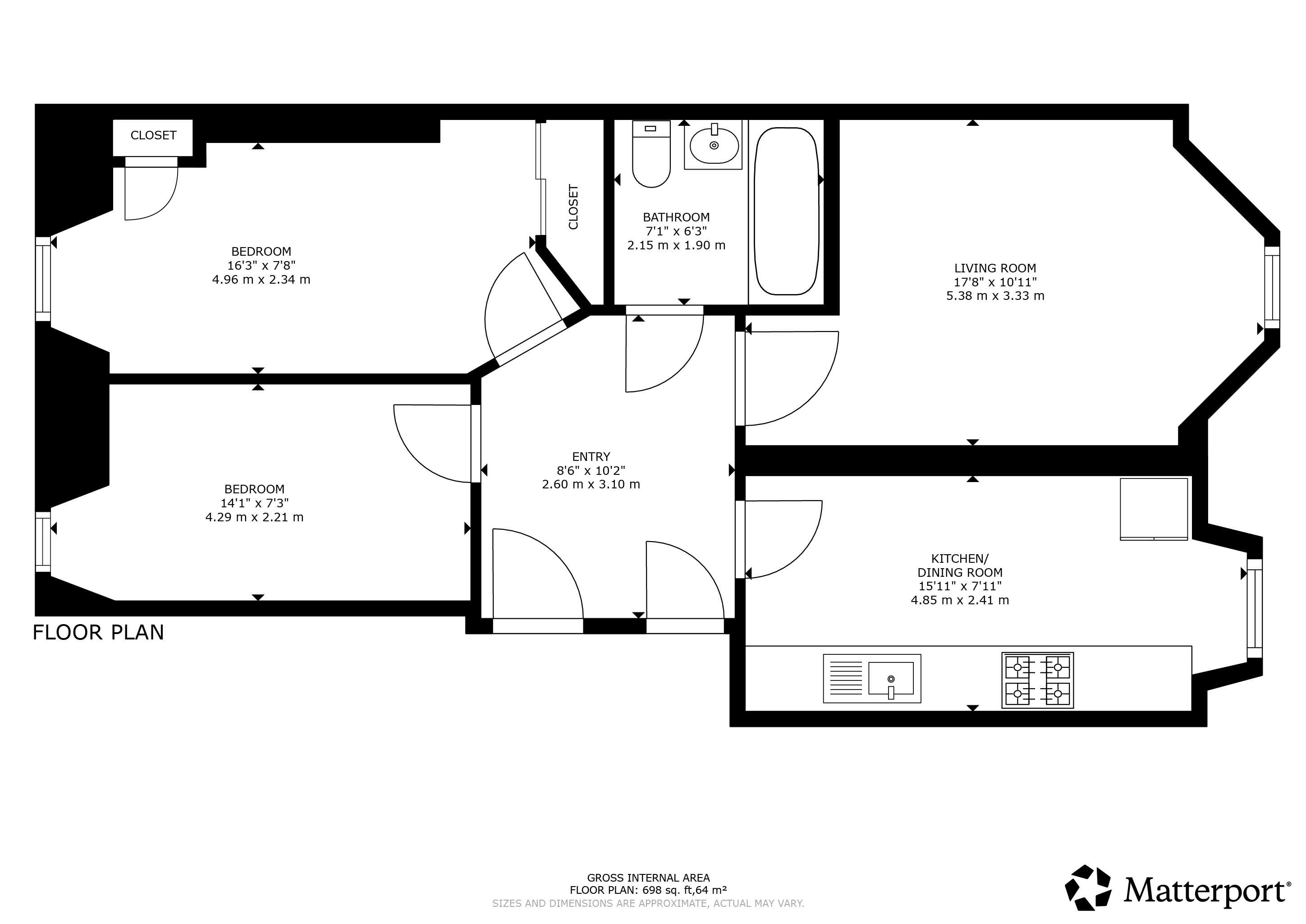 323 Allison Street, Flat 0/2, Glasgow floorplan