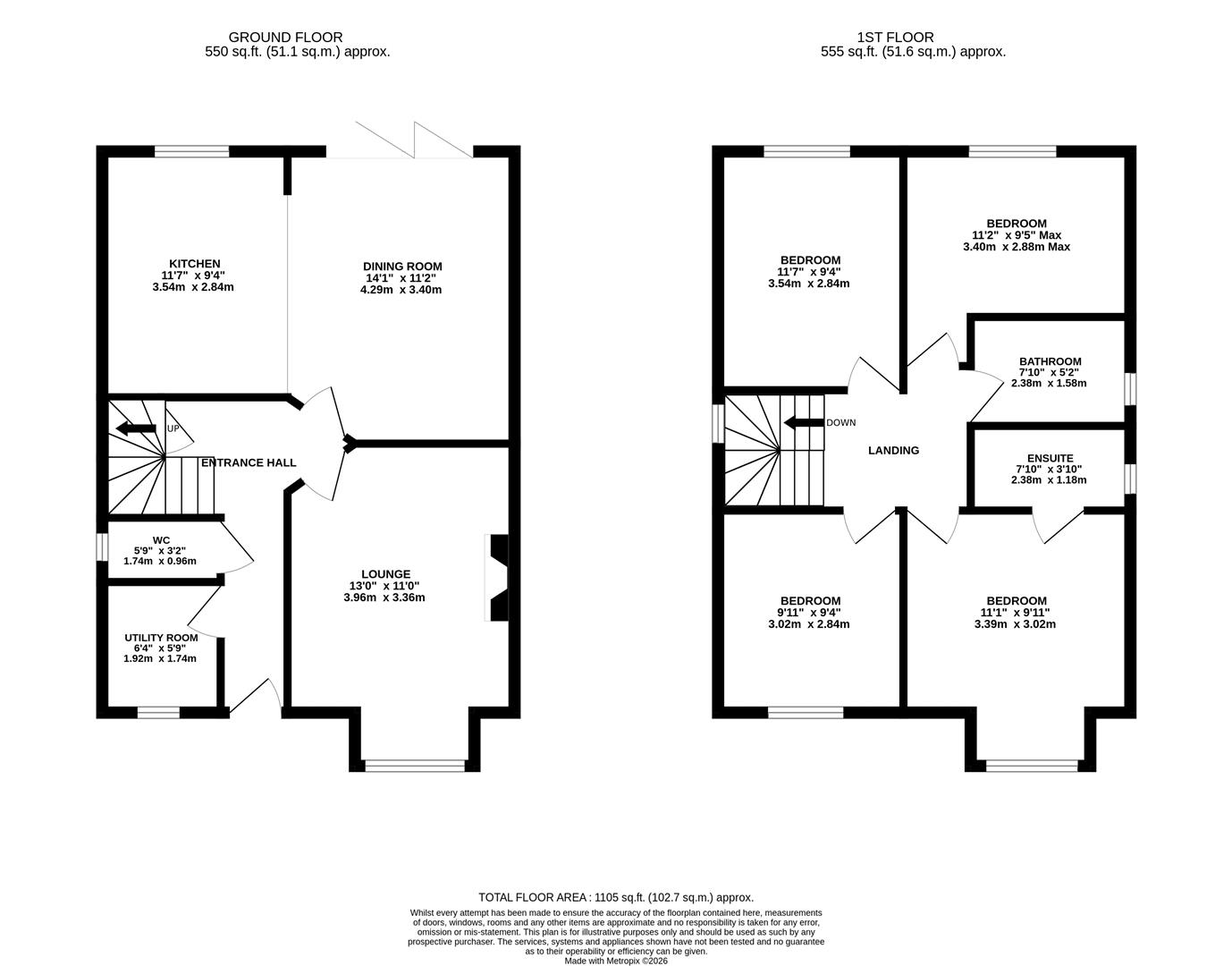 2, Faye Close, Bristol floorplan