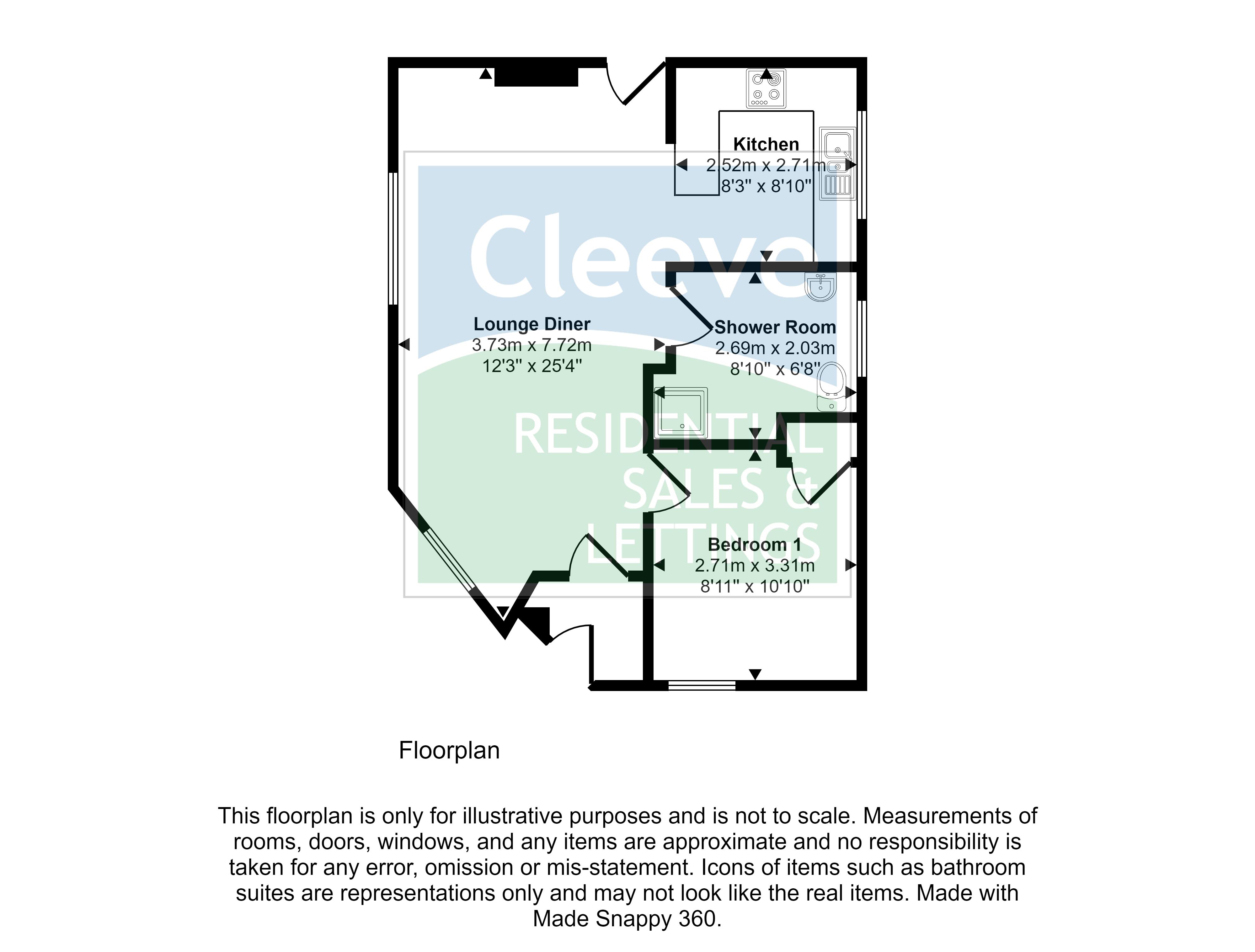Prestbury Road, Prestbury, Cheltenham GL52, 1 bedroom flat for sale