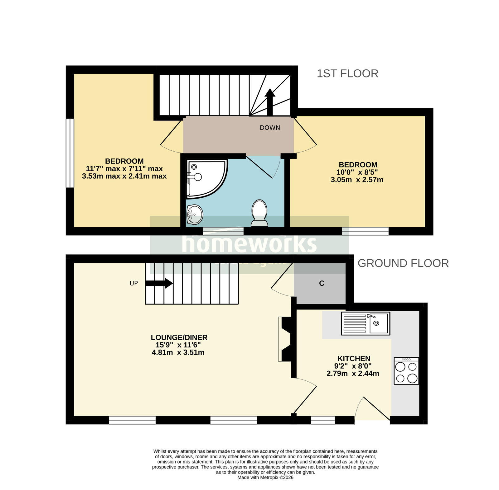 24C, Market Place, Dereham floorplan