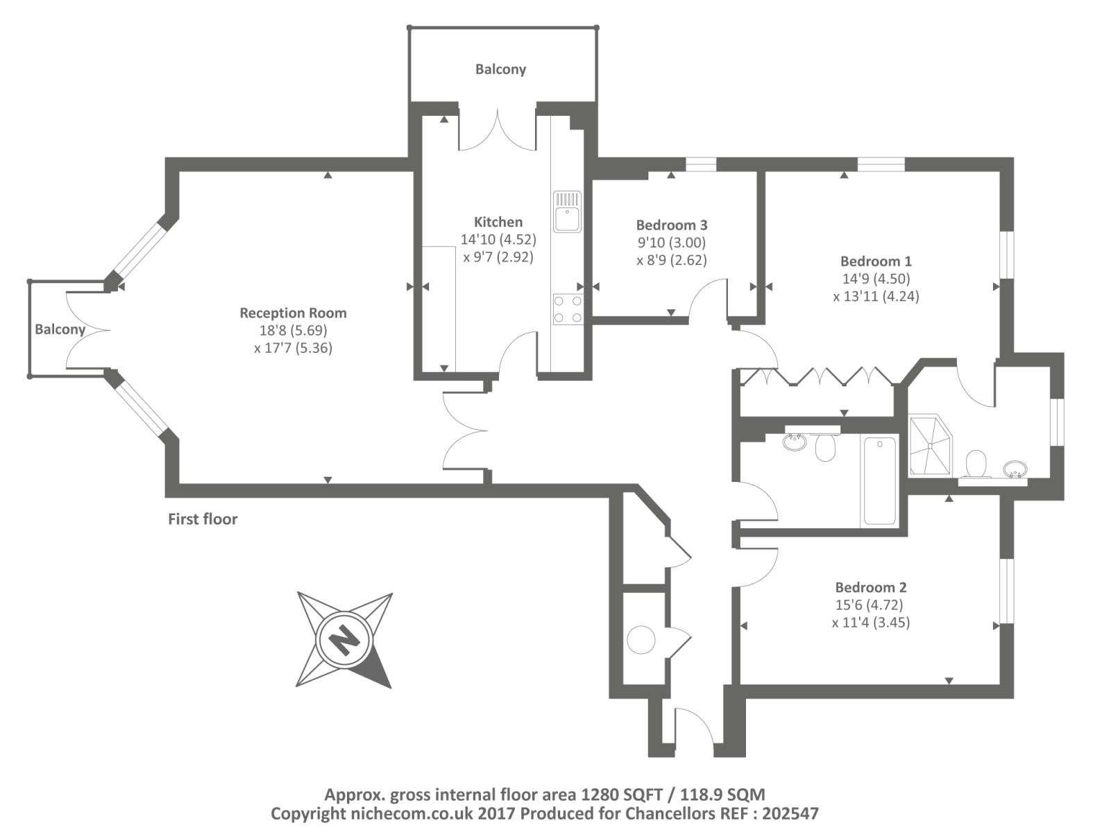 3 Bedrooms Flat for sale in Sunningdale, Berkshire SL5