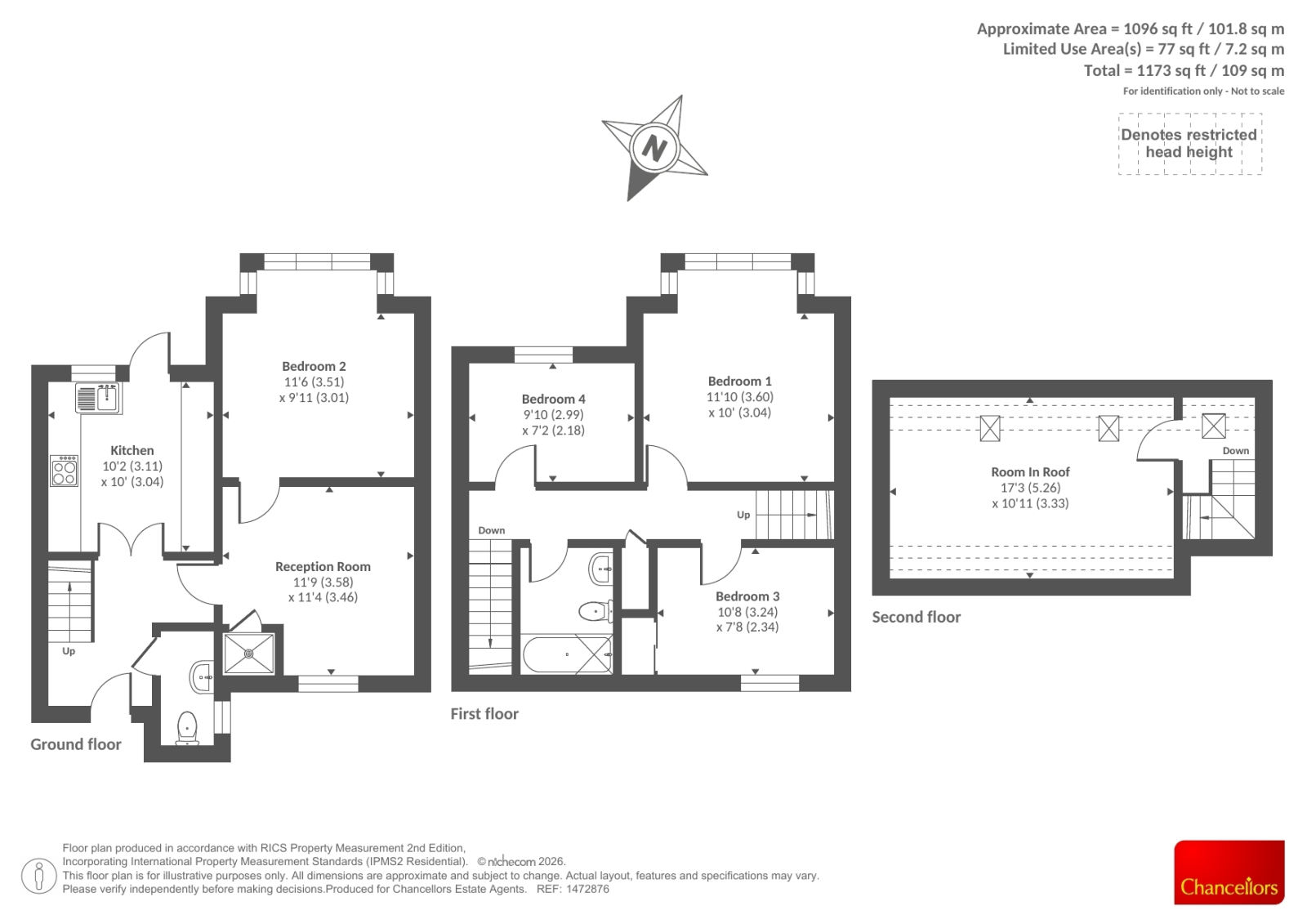 2a, Gardiner Street, Oxford floorplan