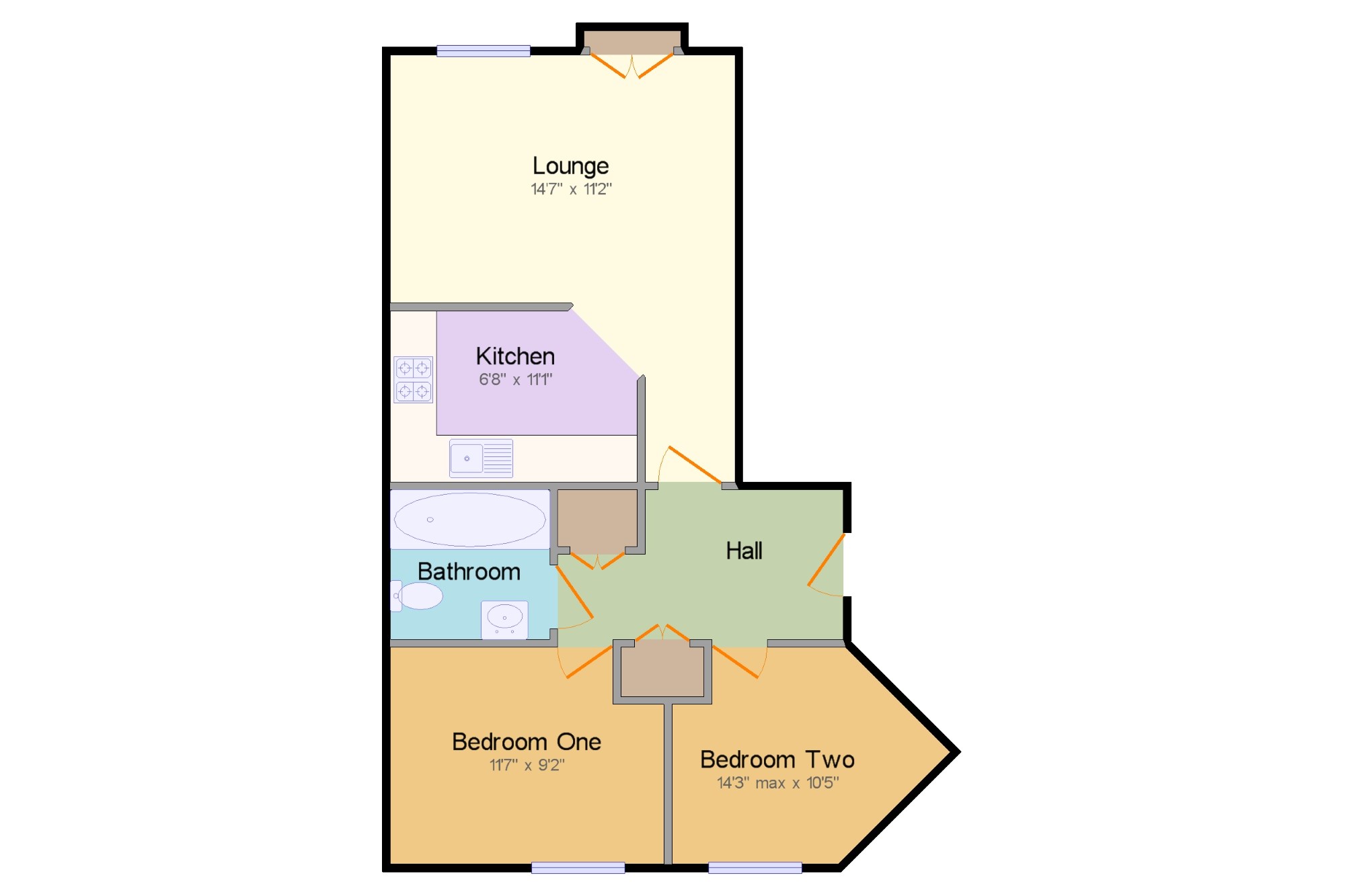 2 Bedrooms Flat for sale in Birkby Close, Hamilton, Leicester, Leicestershire LE5