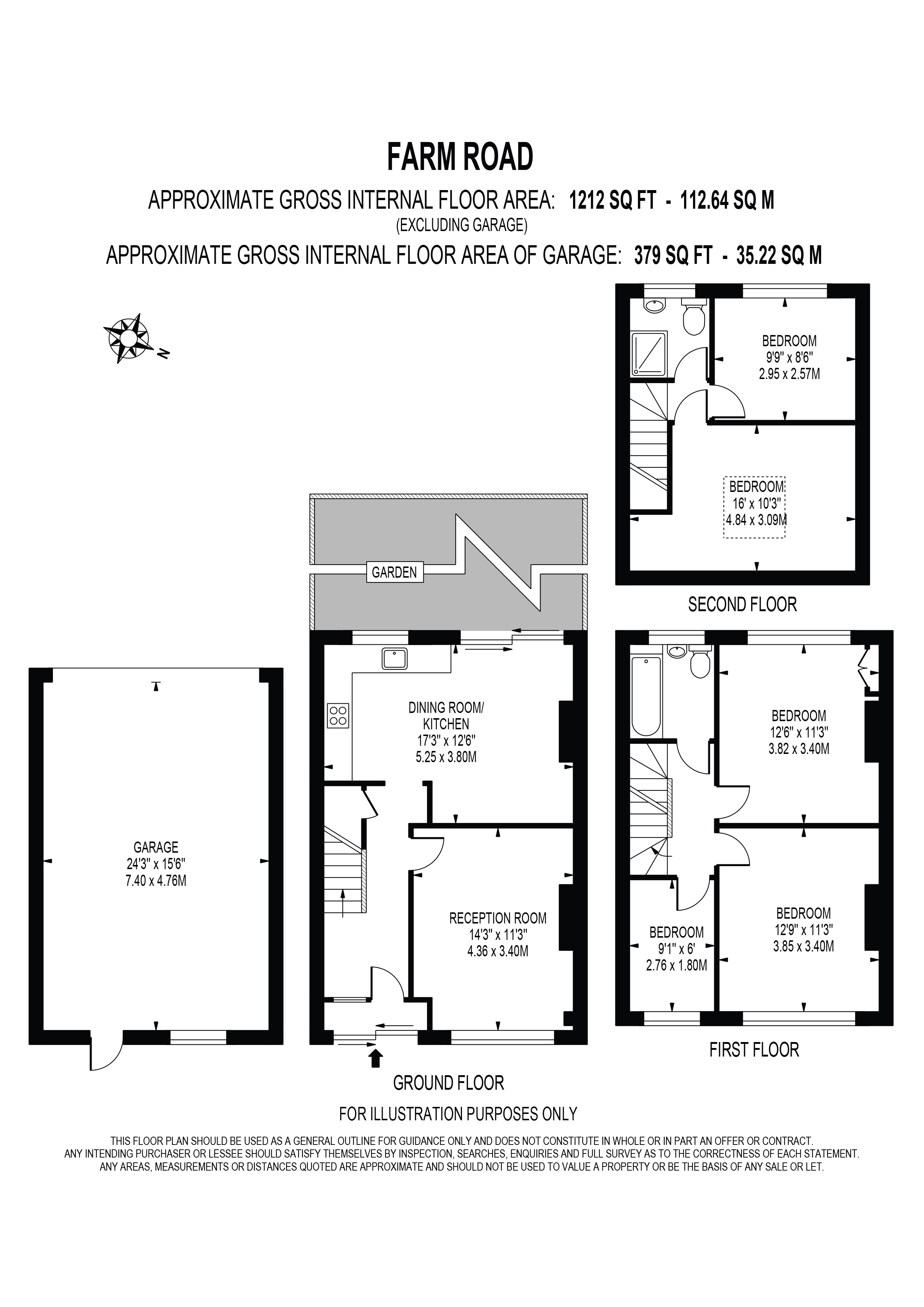 28, Farm Road, Morden floorplan