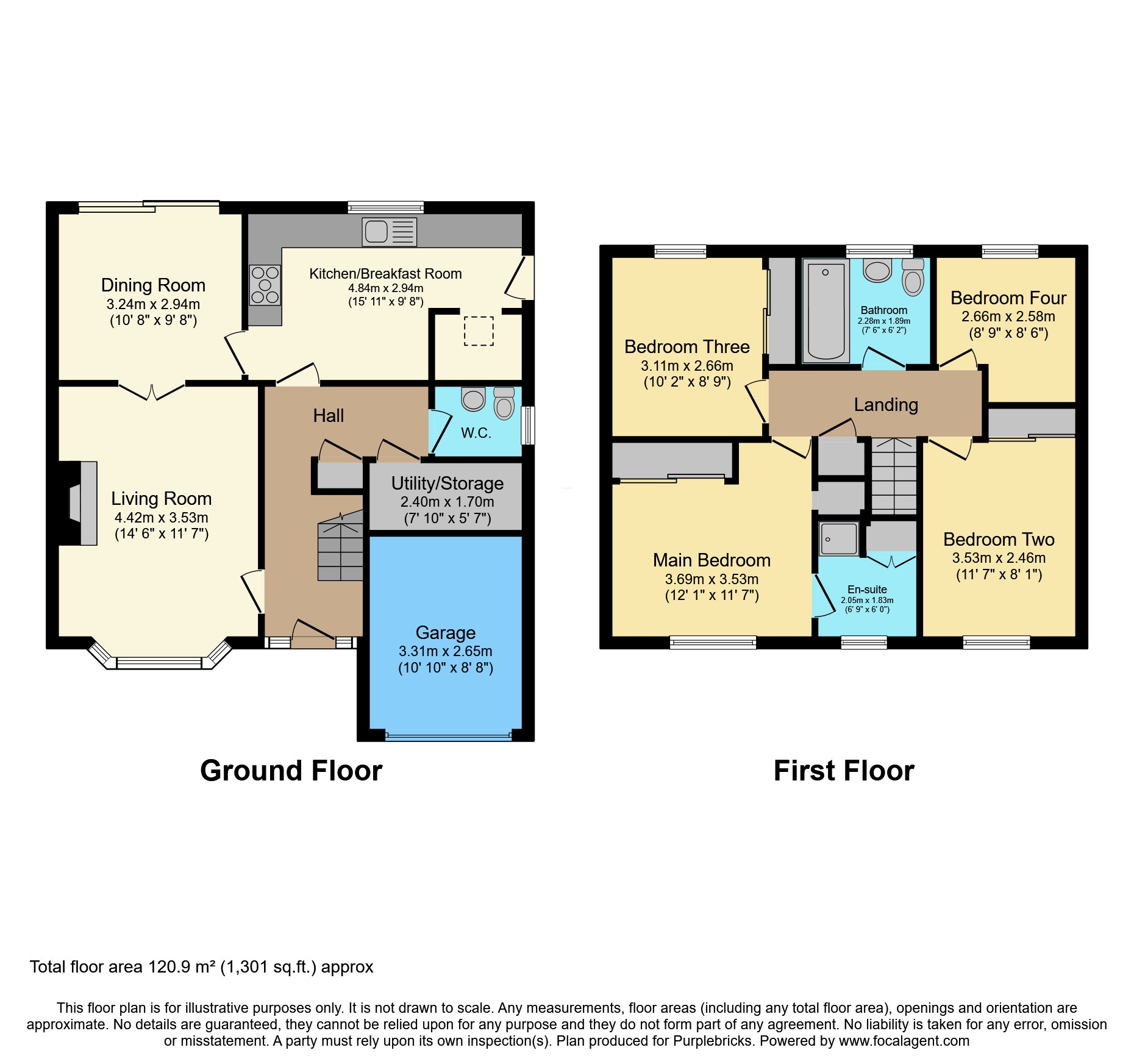 6, Windsor Close, Newton Aycliffe floorplan