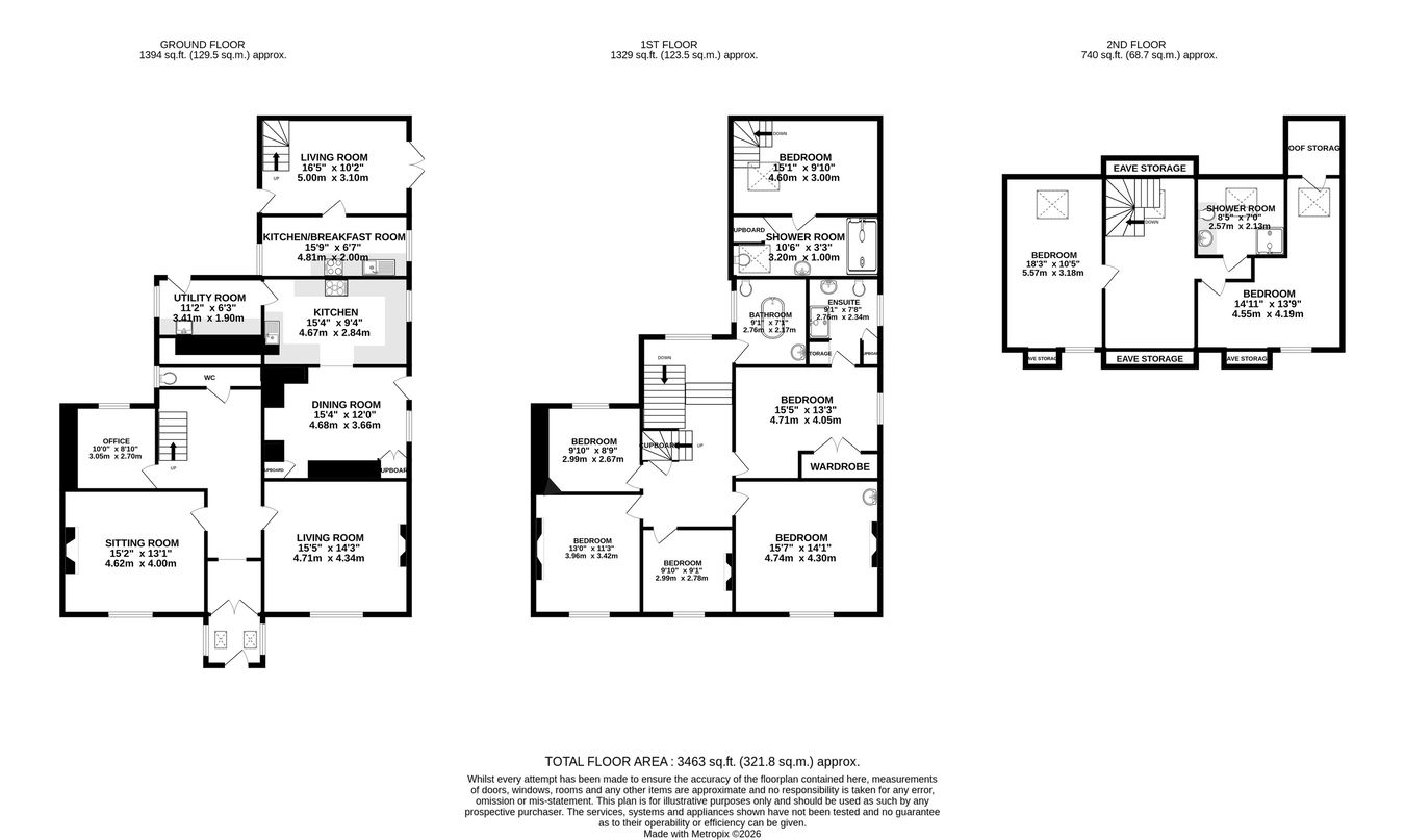 The Old Vicarage, Brecon floorplan