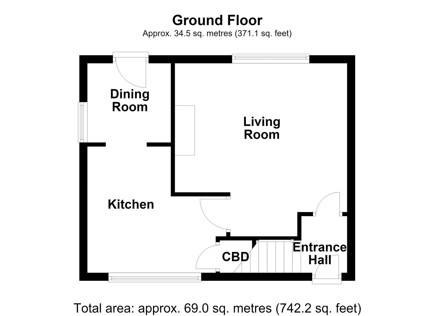 25, Dodworth Drive, Wakefield floorplan