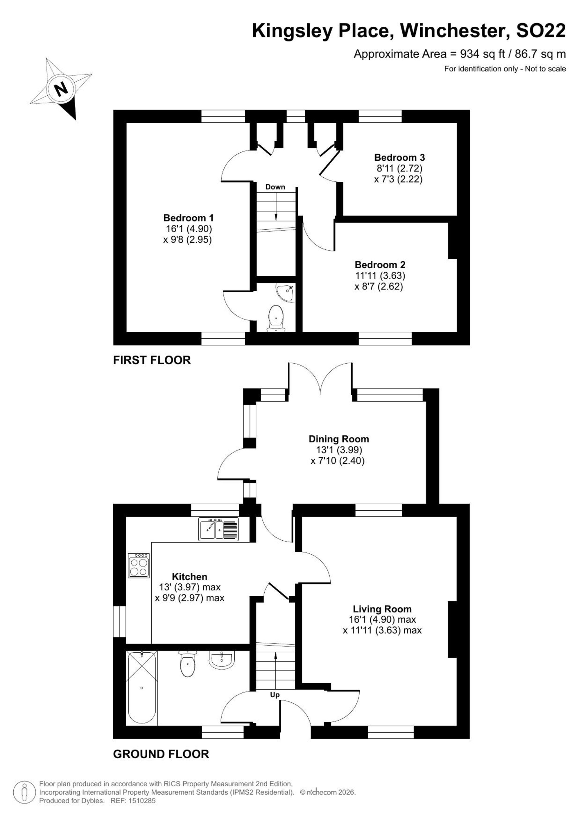 3 Kingsley Place, Winchester floorplan