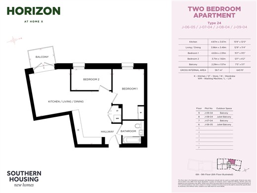 Saunders Park View, Brighton floorplan