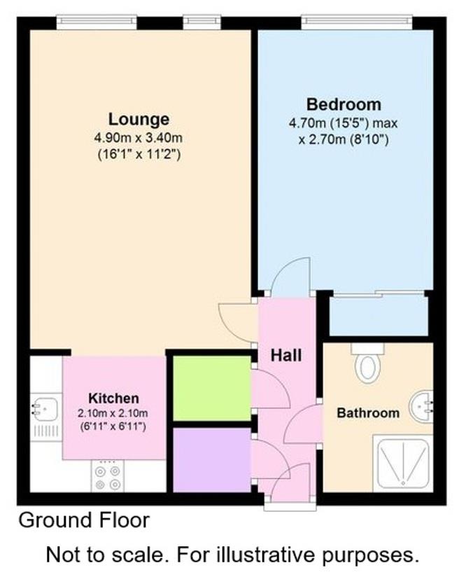 1 Montague Lodge, 95 Rectory Road, Beckenham floorplan