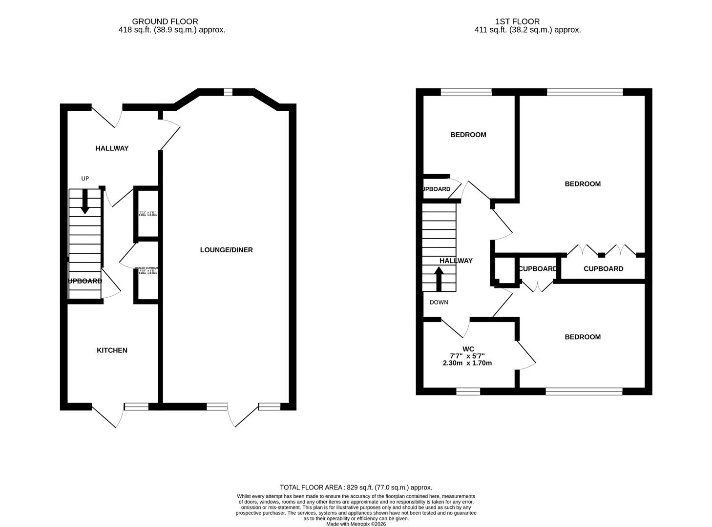 17, Aquila Close, Leatherhead floorplan