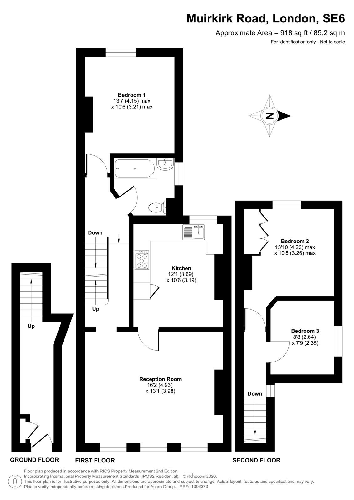 28A,, Muirkirk Road, London floorplan