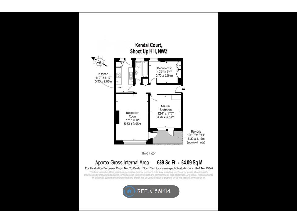 2 Bedrooms Flat to rent in Shoot Up Hill, Kilburn NW2