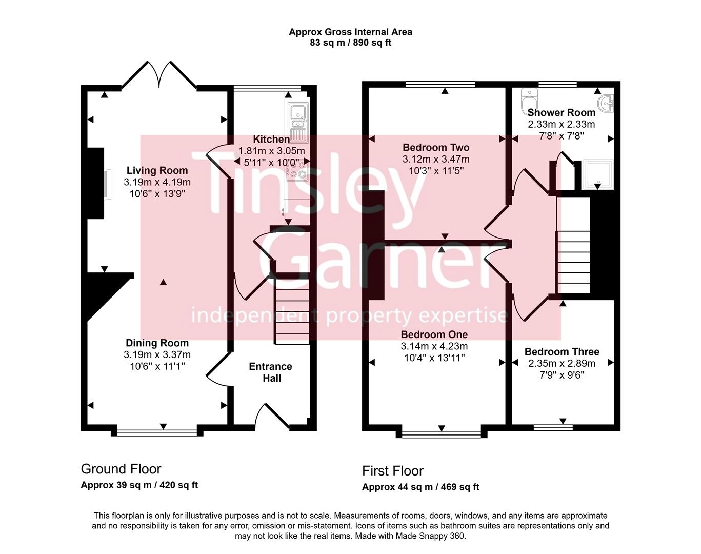 44, York Street, Stone floorplan