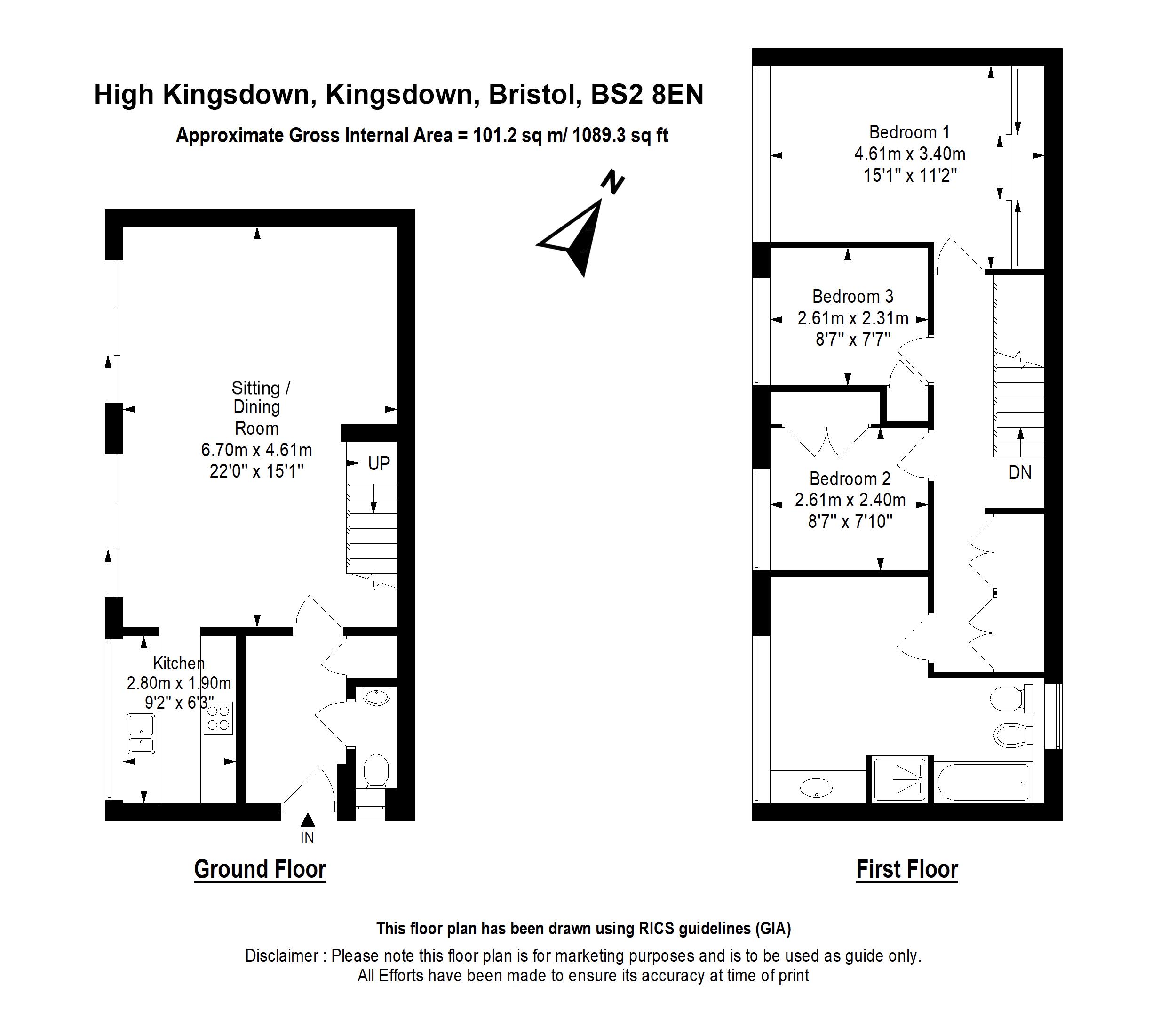 4, High Kingsdown, Bristol floorplan
