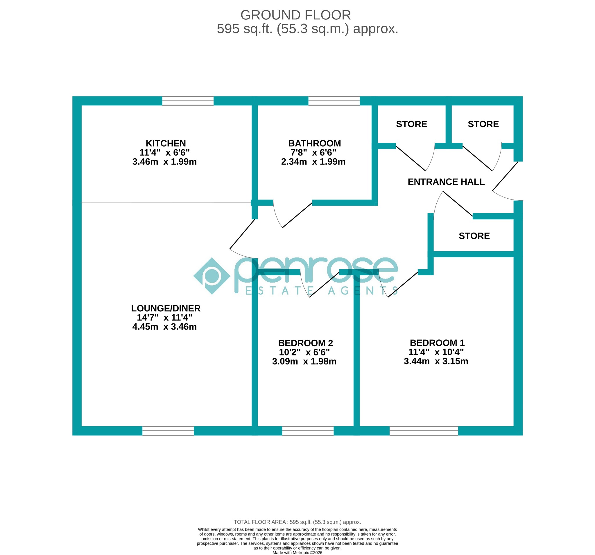 3 Bank Avenue, Dunstable, Bedfordshire floorplan