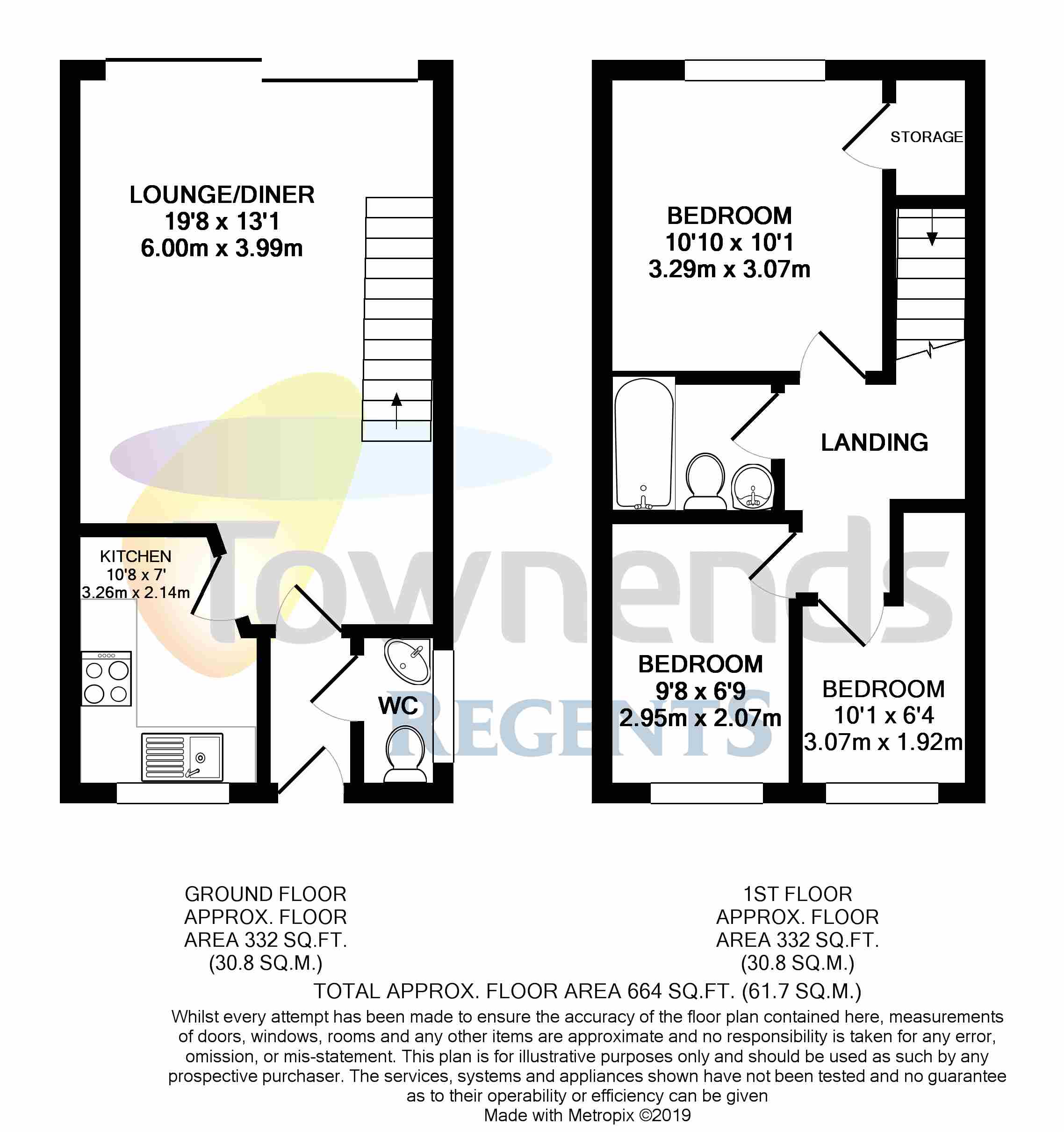 3 Bedrooms Terraced house to rent in Ashdale Close, Staines, Middlesex TW19