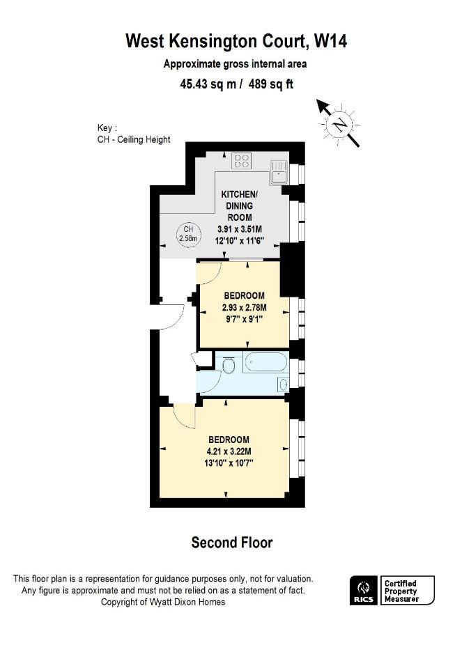 Flat 57, West Kensington Court, Edith Villas, London floorplan