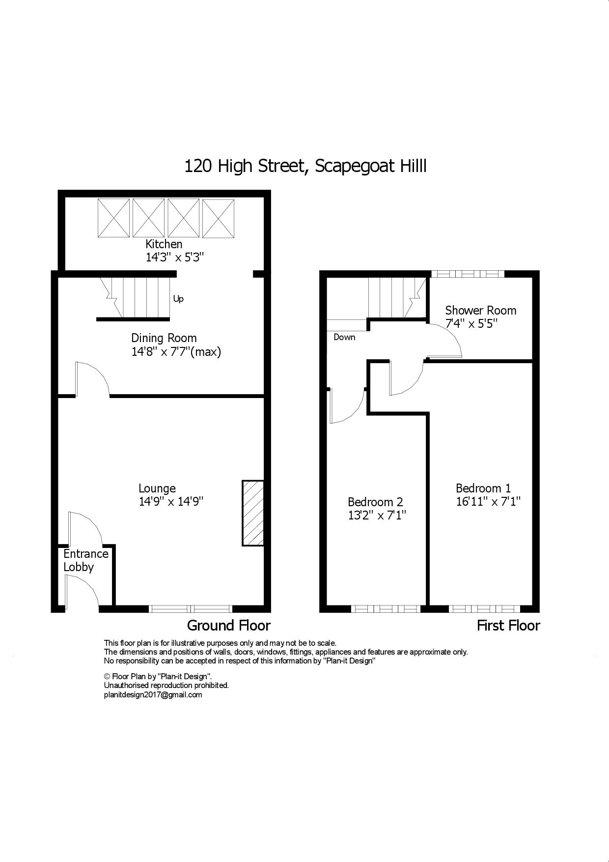 120, High Street, Huddersfield floorplan