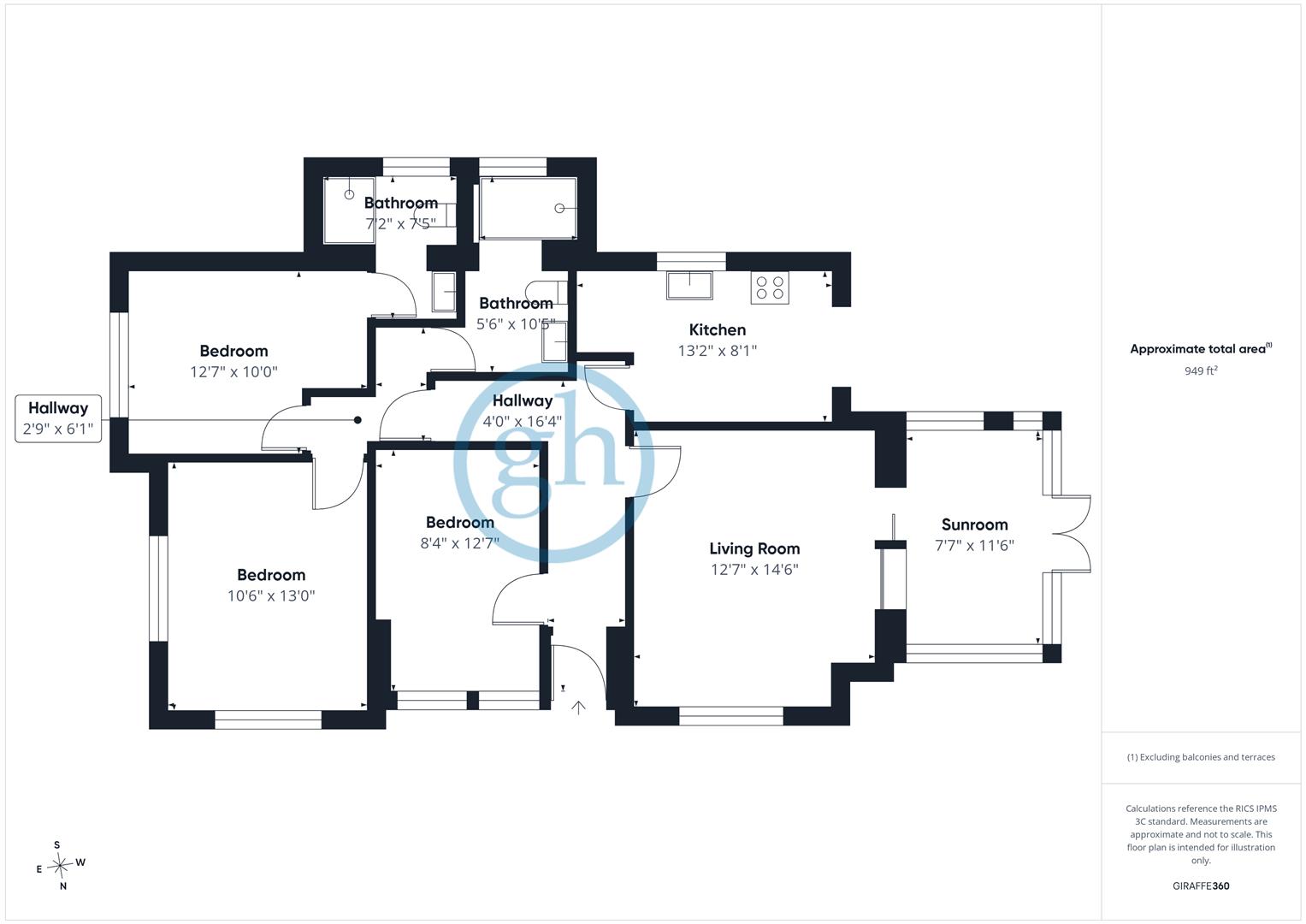 2, Keswick Gardens, Ruislip floorplan