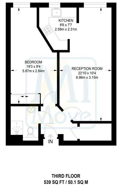 Flat 33 Hampton Lodge, 15, Cavendish Road, Sutton floorplan