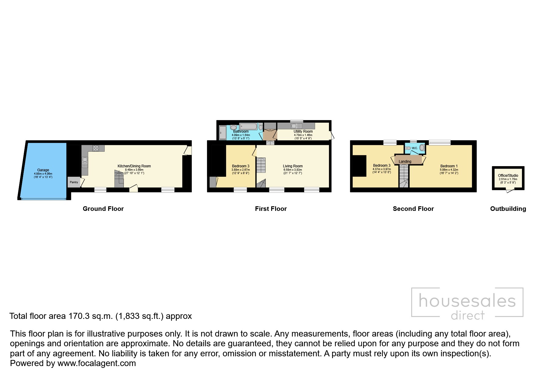 11, Angel Hill, Launceston floorplan