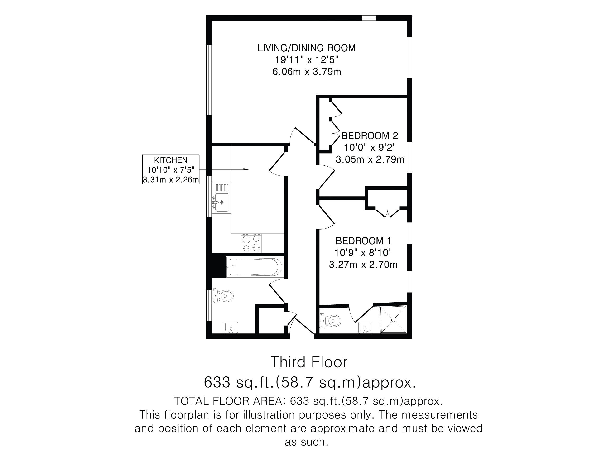 St. Josephs Green, Welwyn Garden City, Hertfordshire, AL7 floorplan