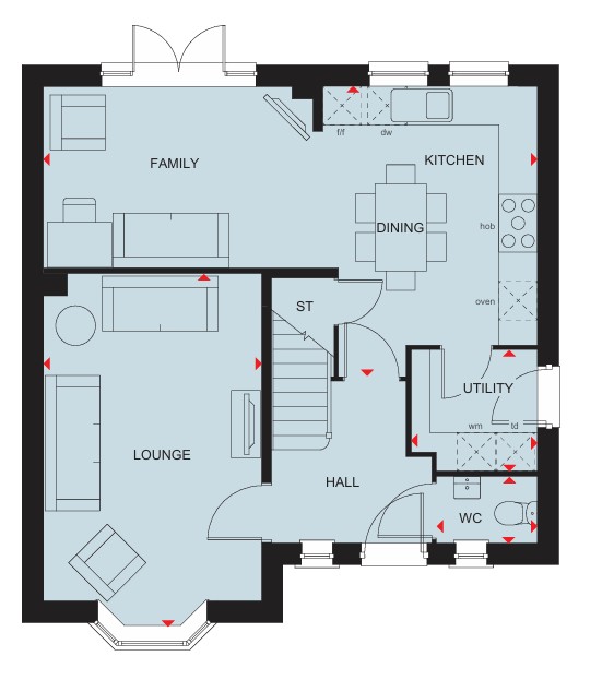 H86434, Hawthorn Rise, Peterchurch, Hereford floorplan