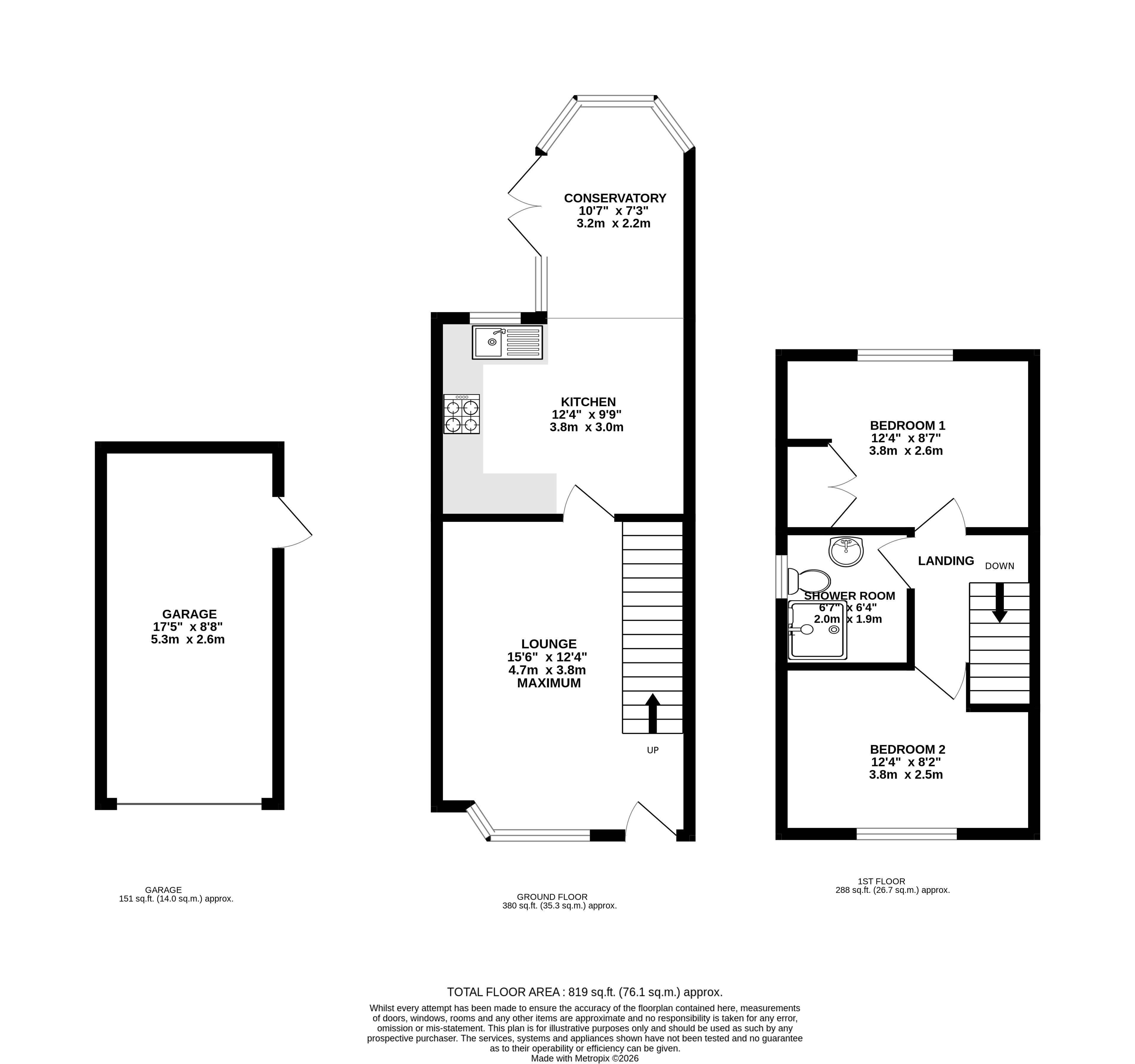 15, Wells Avenue, North Walsham floorplan