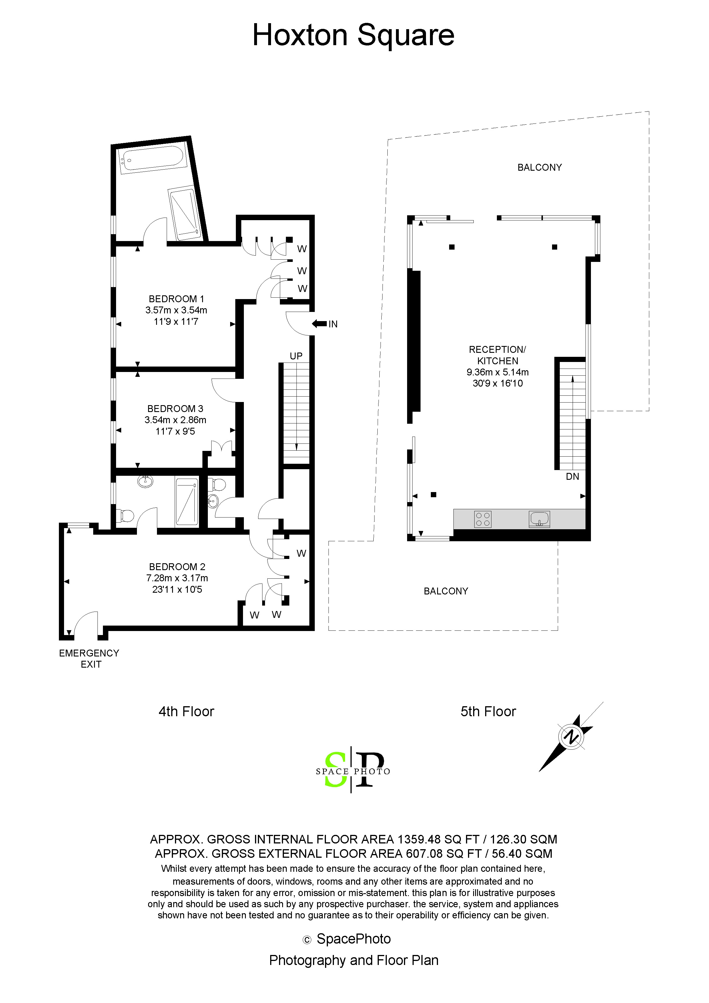 3 Bedrooms Flat to rent in Hoxton Square, London N1
