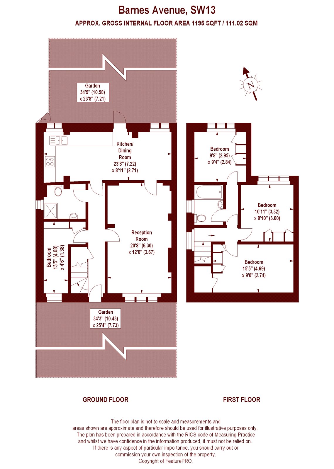 4 Bedrooms End terrace house for sale in Barnes Avenue, London SW13