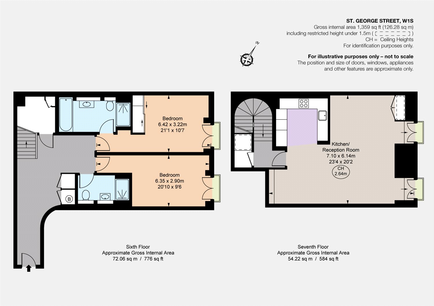 2 Bedrooms Flat to rent in St. George Street, London W1S