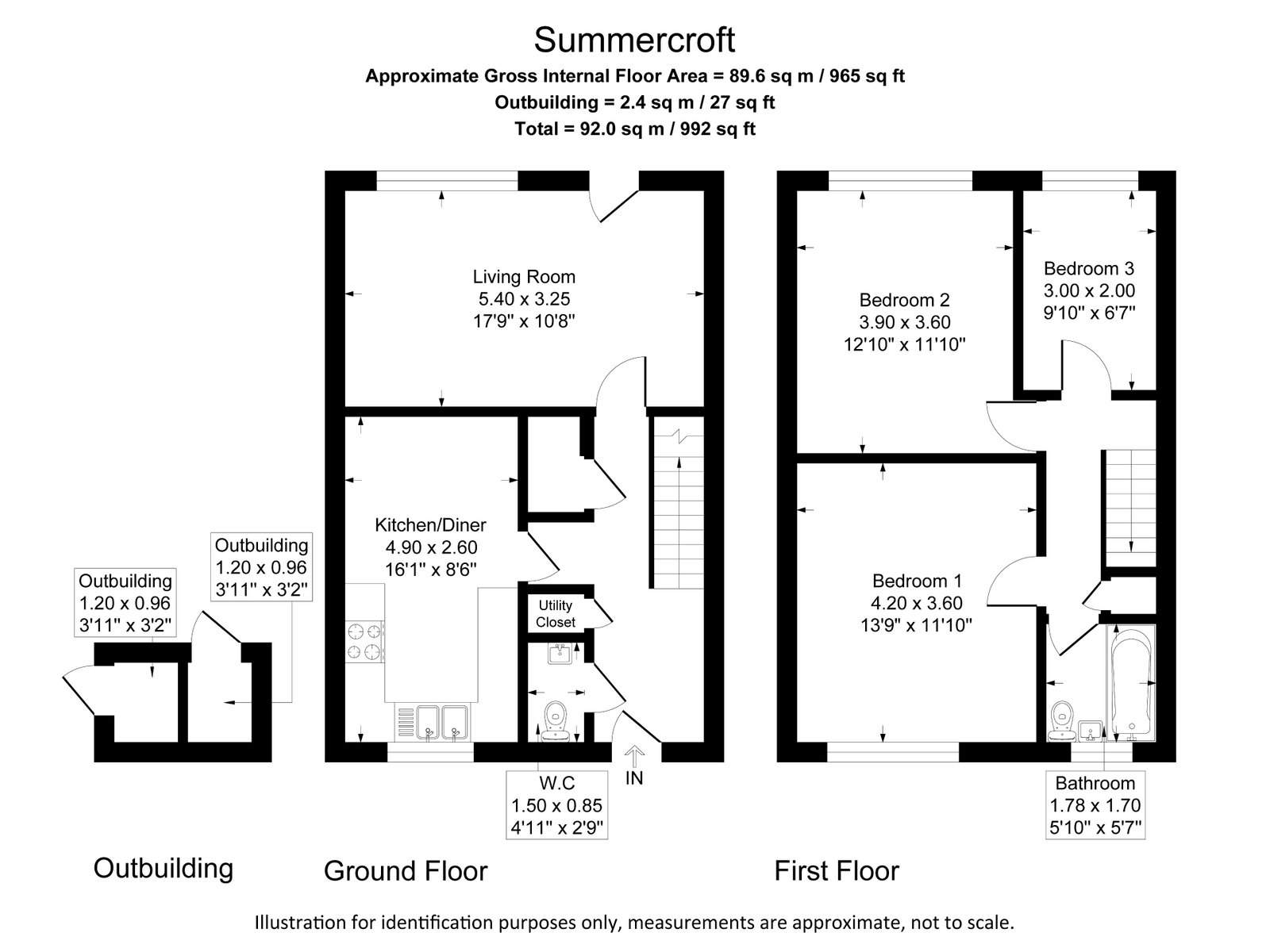 35, Summercroft, Oldham floorplan