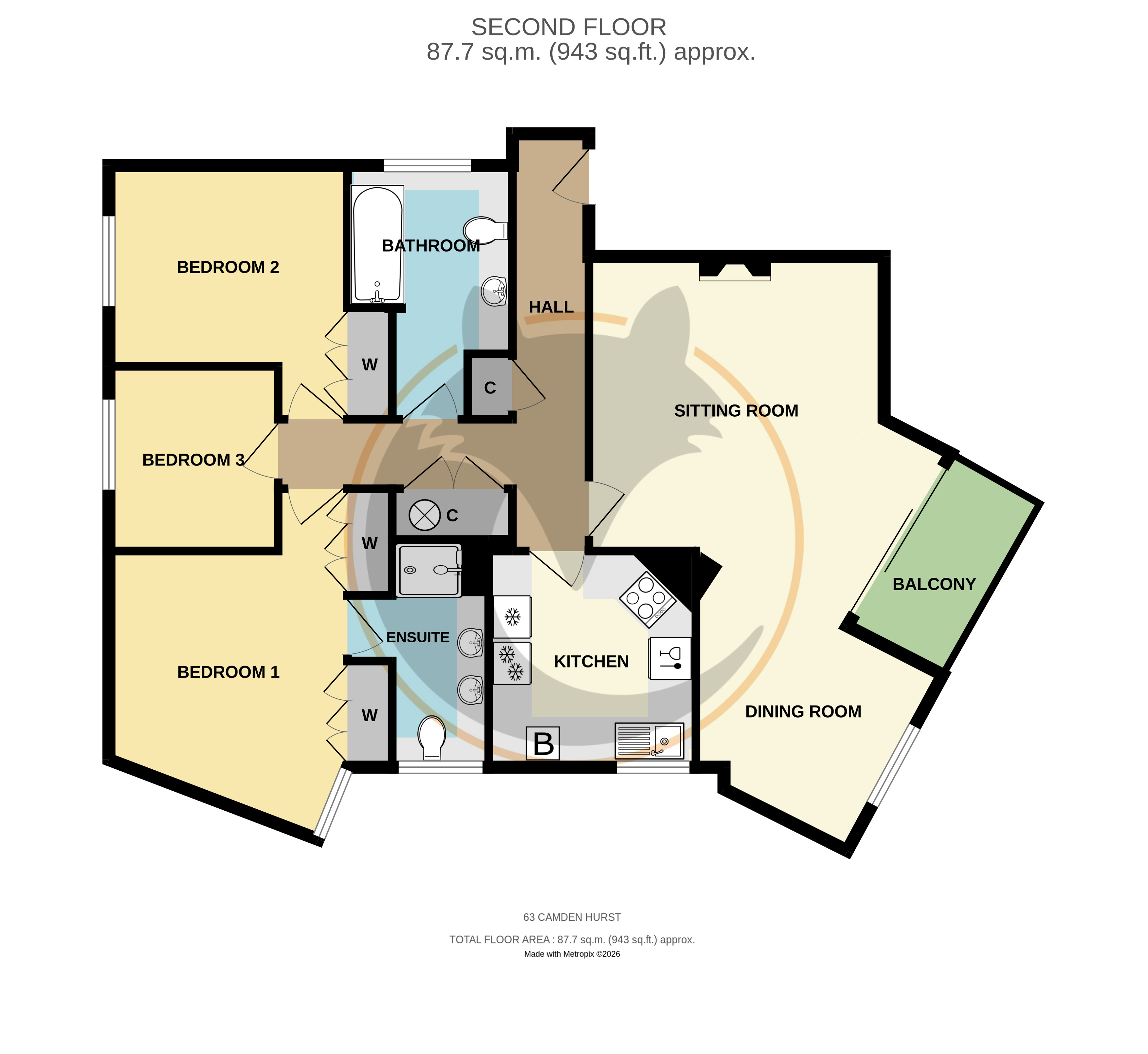 63, Camden Hurst, Lymington floorplan