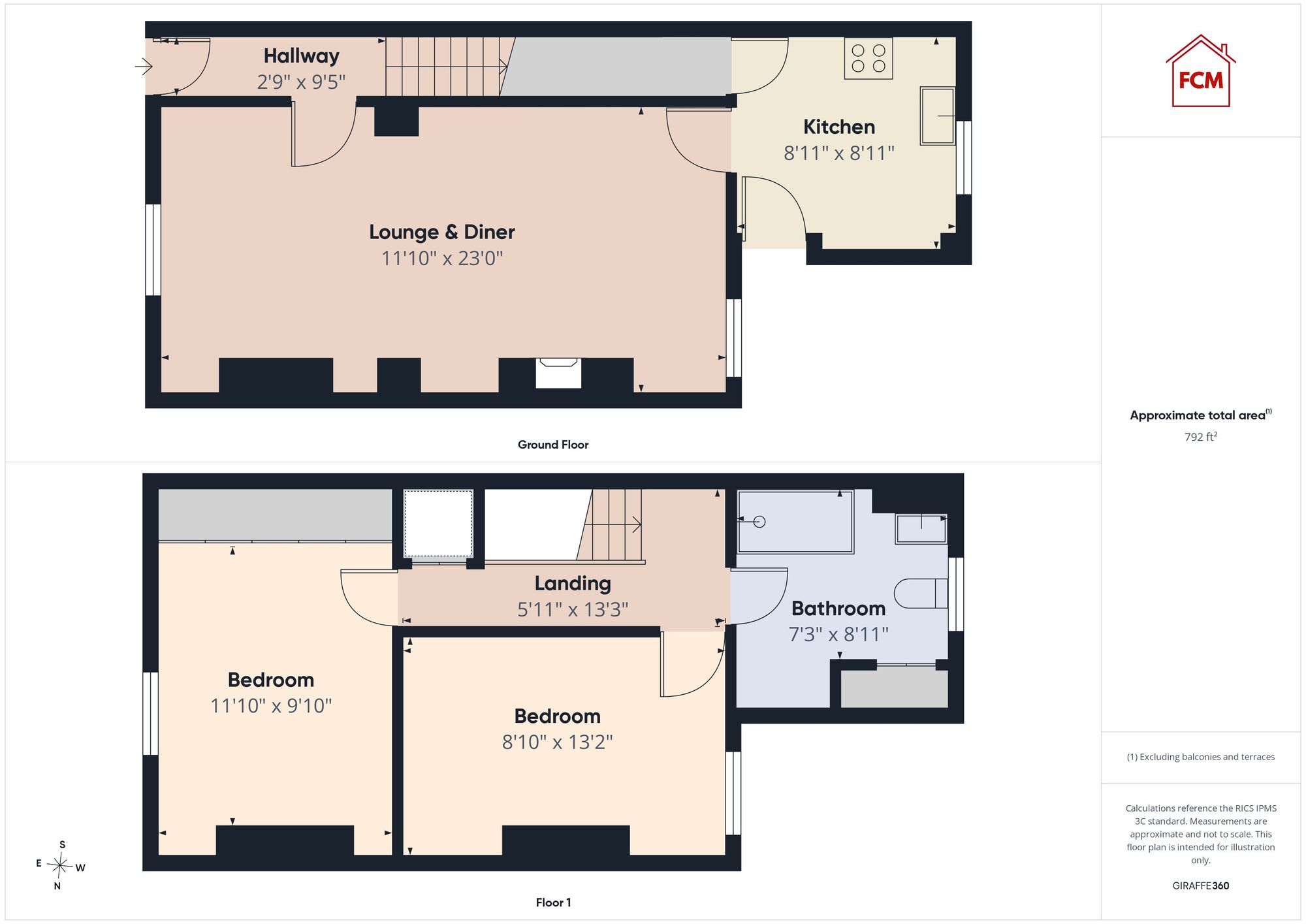 15 West Croft Terrace, Whitehaven floorplan