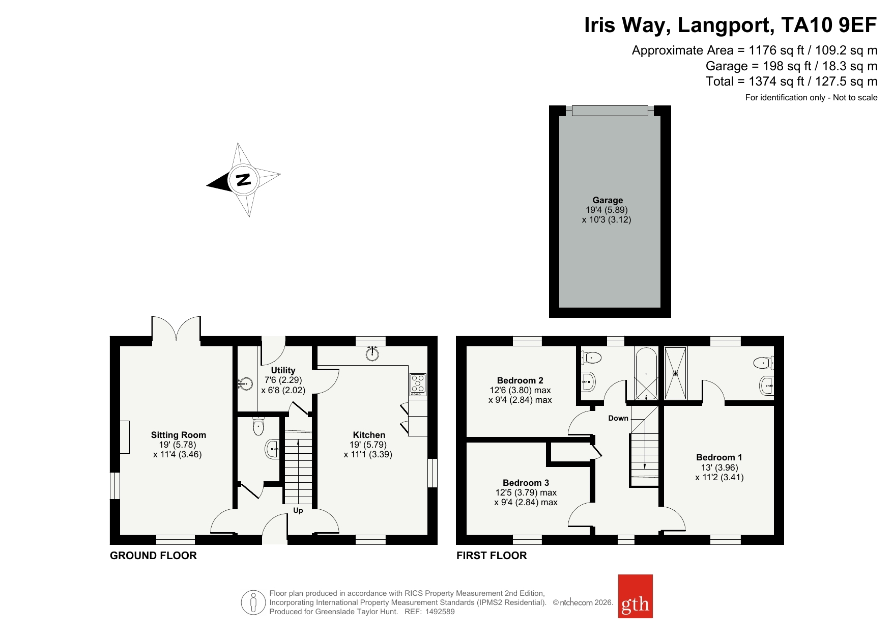 9 Kelways Cottages,, Iris Way, Somerset floorplan