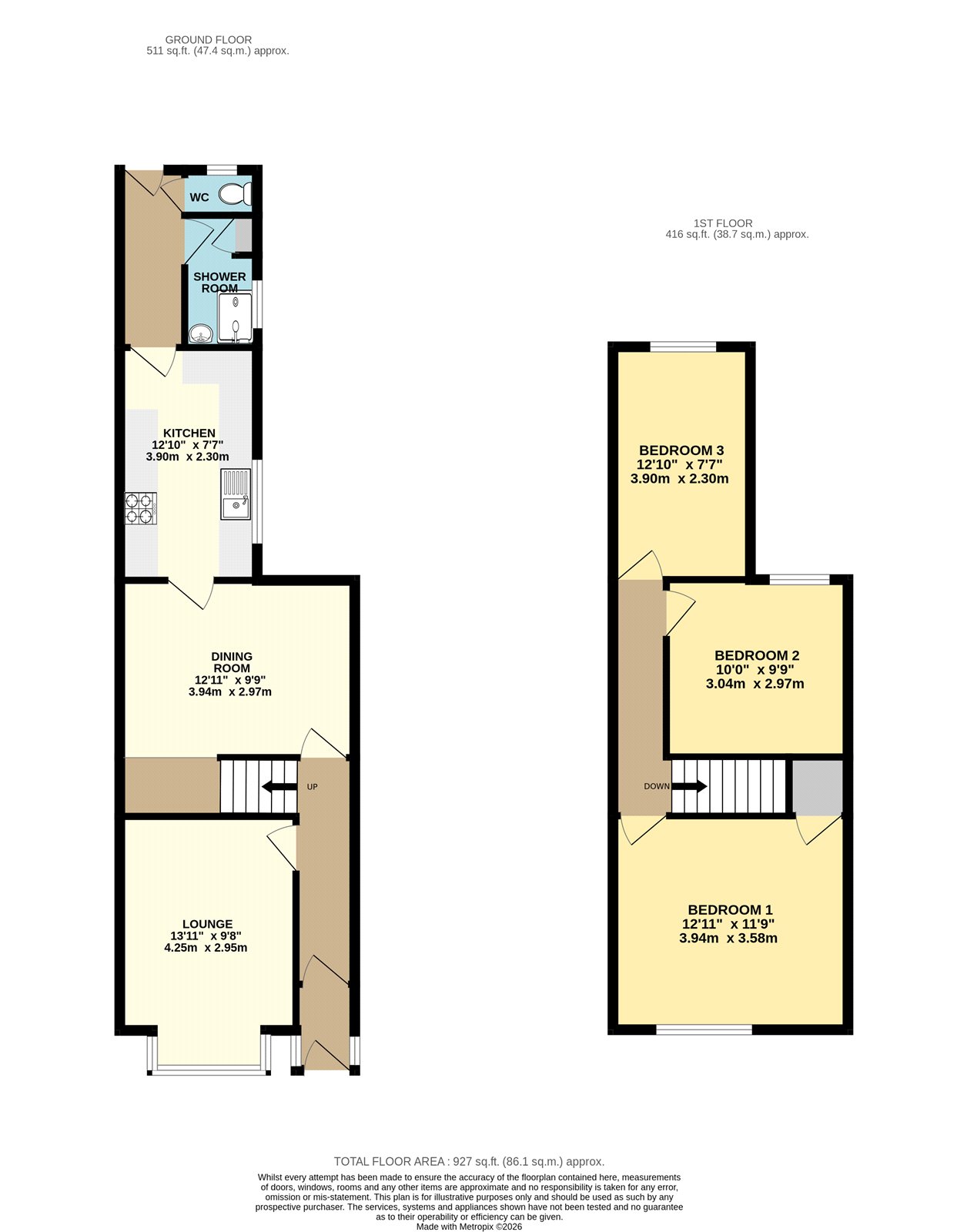 15, Tiverton Street, N E Lincs floorplan