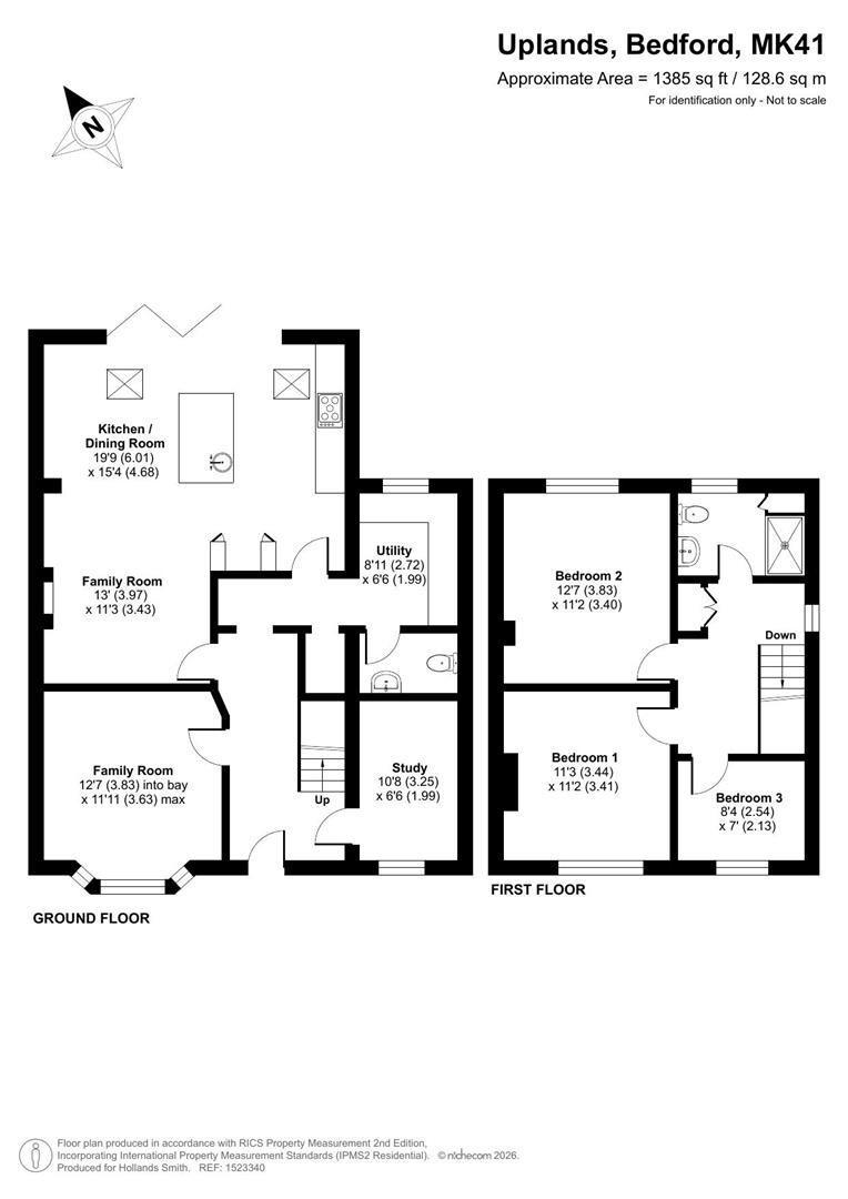 23, Uplands, Bedford floorplan