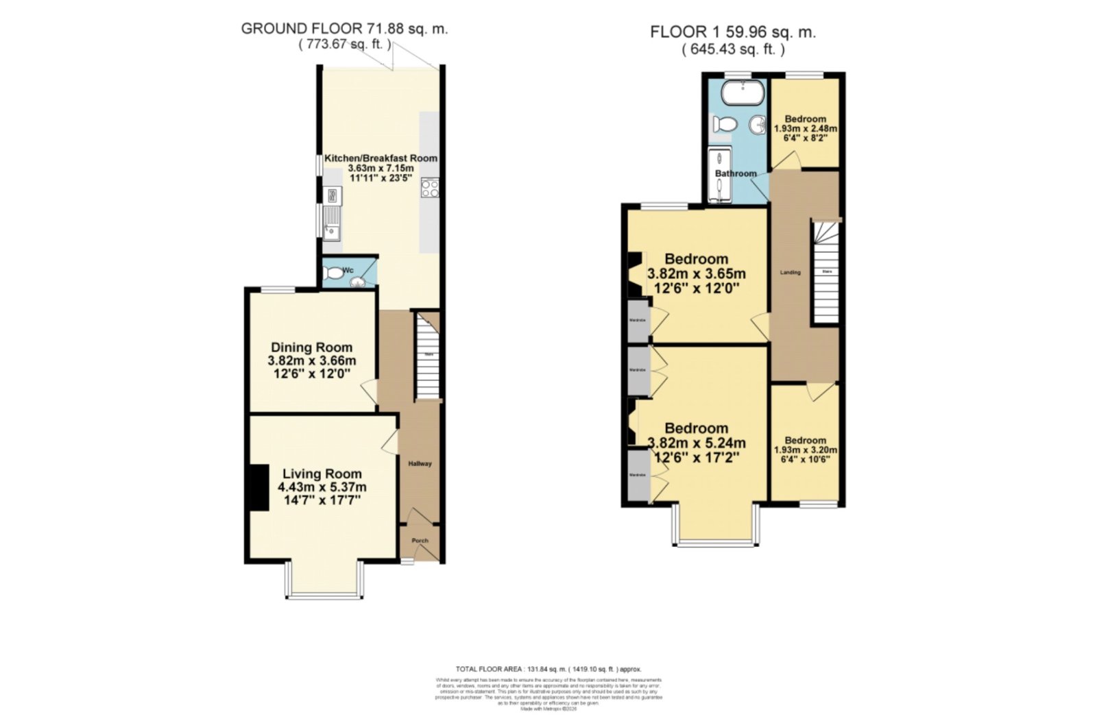 45, Connaught Road, Kent floorplan