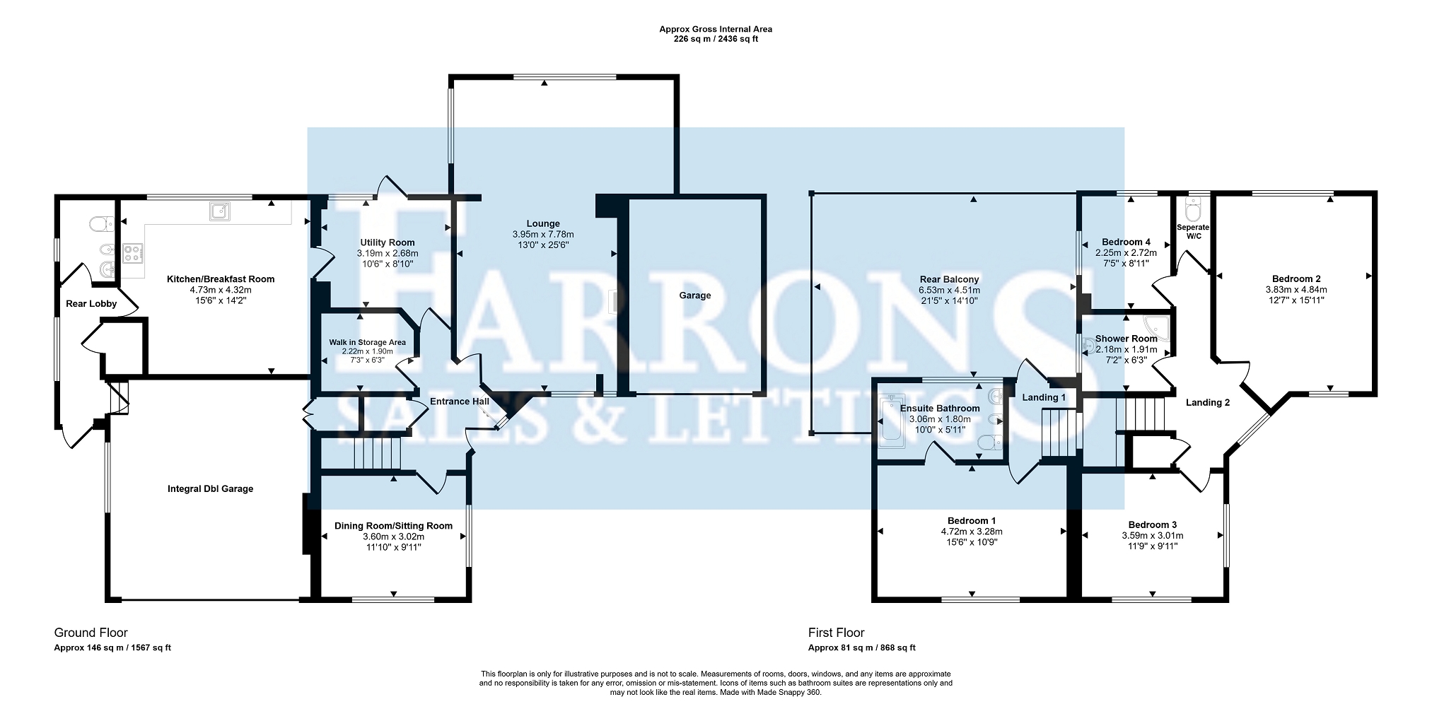 12, Well Close, Winscombe floorplan