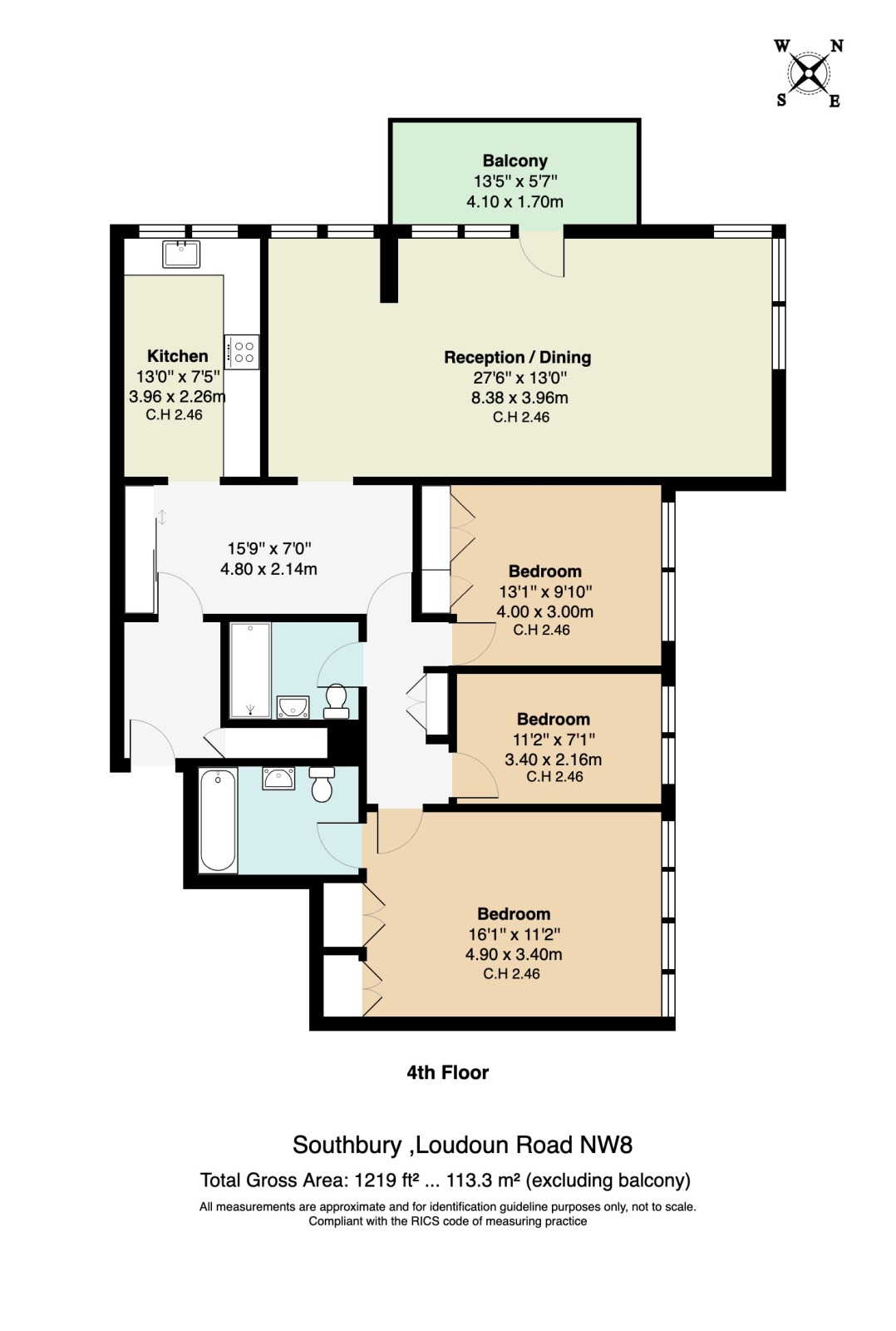 15, Southbury, London floorplan