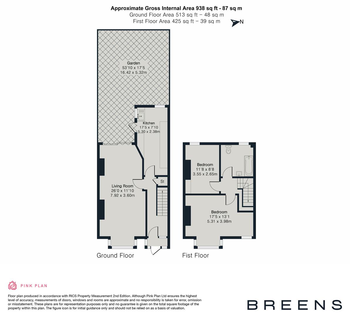 110, Winchester Road, London floorplan