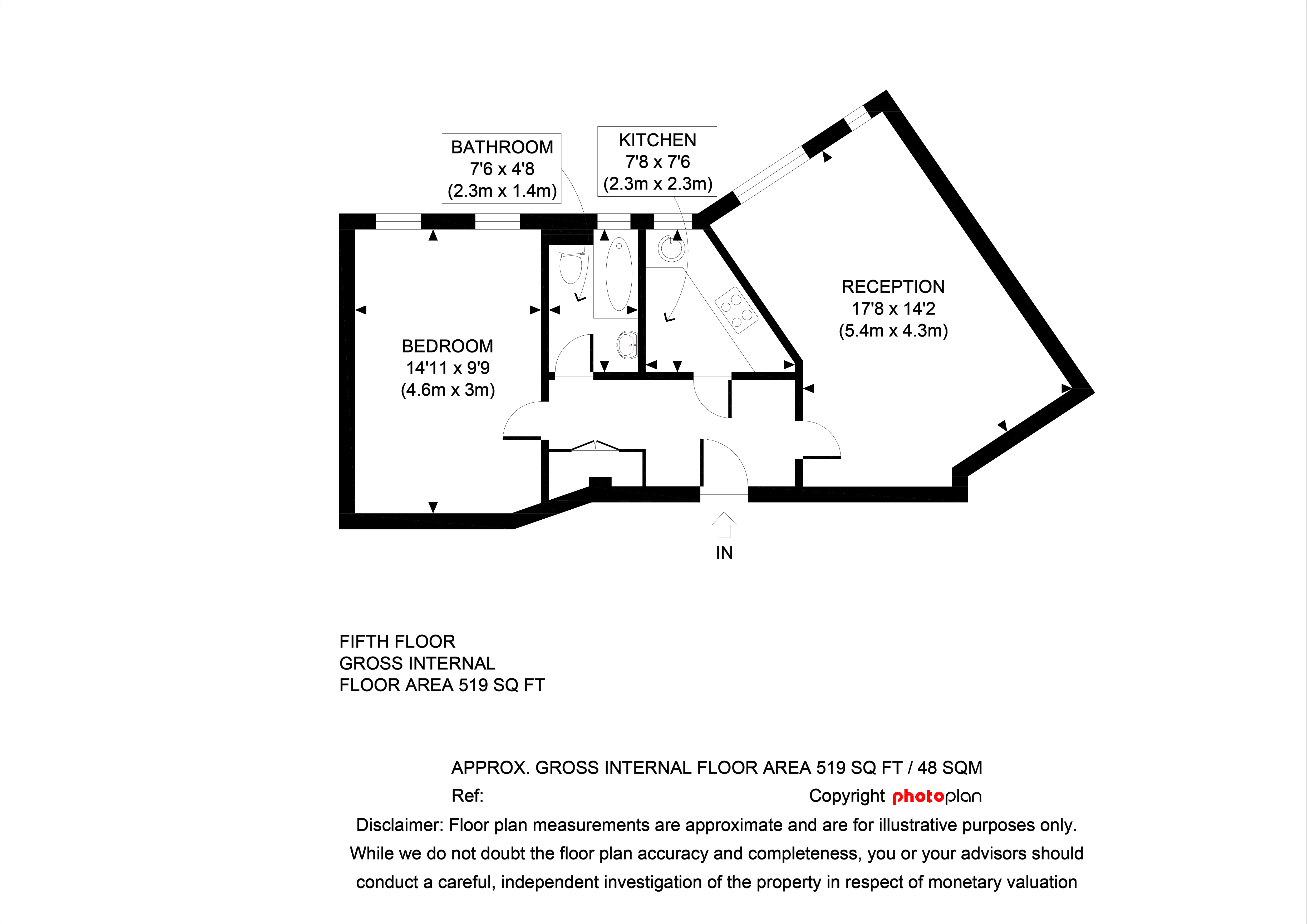 118,, Eton Hall, London floorplan
